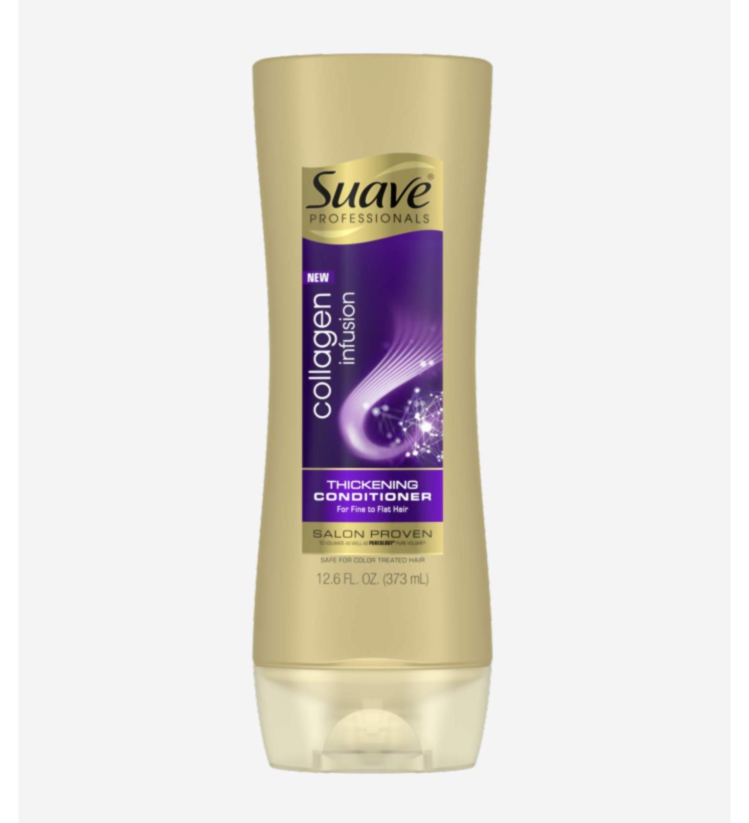 Suave Professionals Collagen Infusion Thickening Conditioner For Fine to Flat Hair 12.6 Fl. Ounce