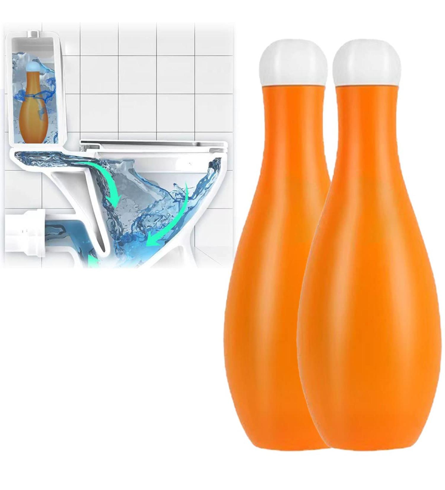 Bowling Blue Bubble Toilet Bowl Cleaner Toilet Bowling Bowl Cleaner Automatic Toilet Bowl Cleaner In Bottle Household Toilet Deodorant Long Lasting Fragrance Cleaner (2pcs) - Buy Online on SooperMarket.com