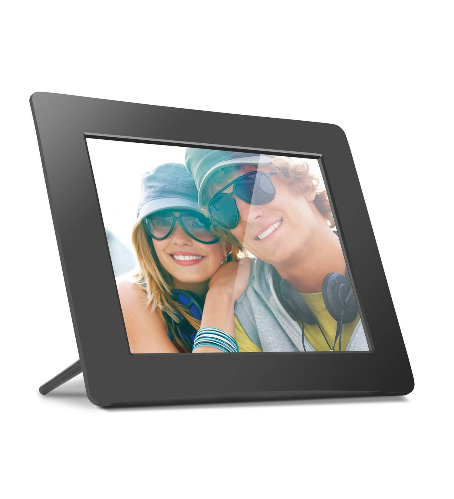 Aluratek 8 Inch LCD Digital Photo Frame - Auto Slideshow, USB/SD/SDHC, Black - Buy Online on SooperMarket.com