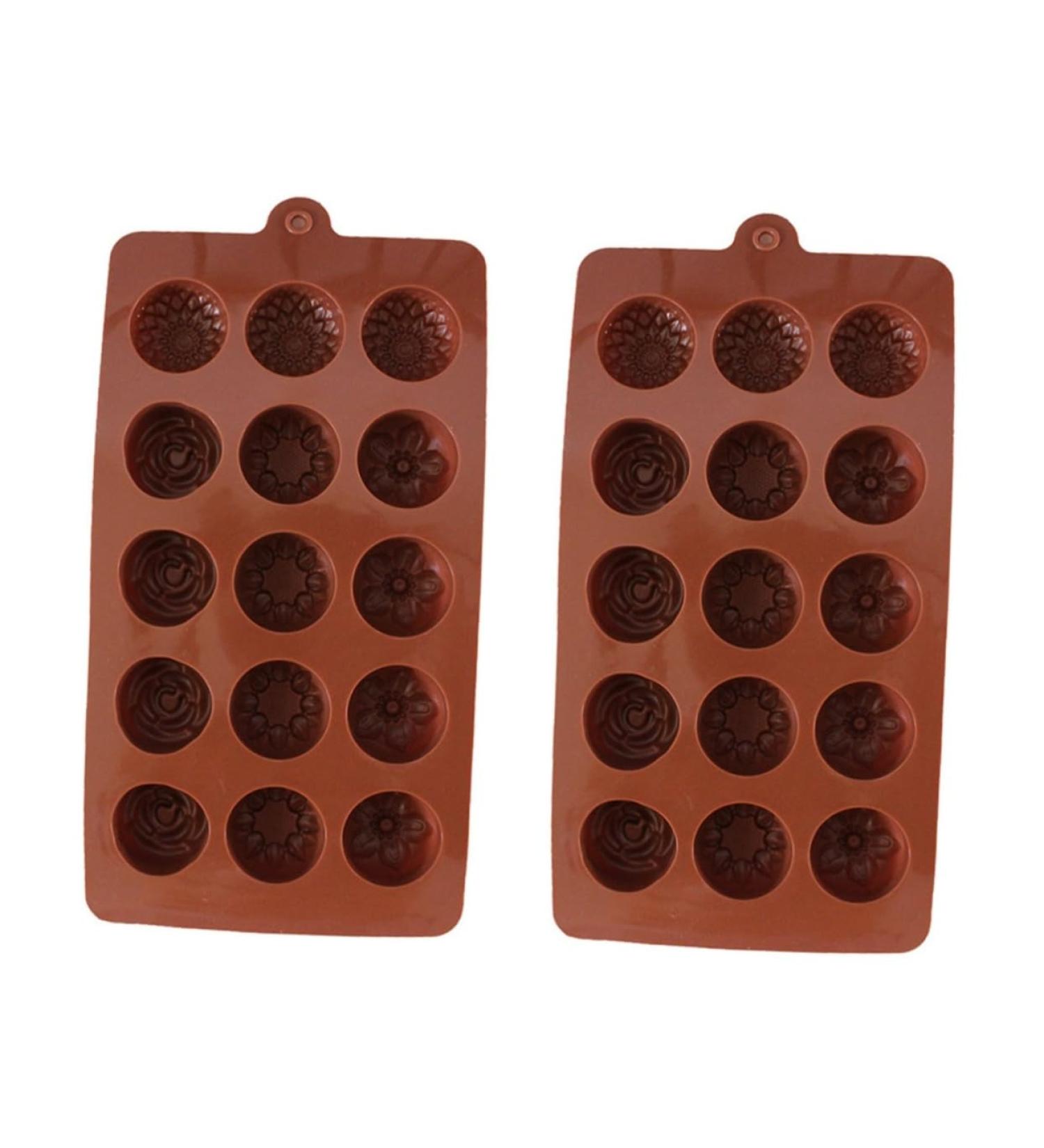 MAGICLULU 2pcs Decor Chocolate Silicone Molds Sphere Baking Silicone Candy Mold Candy Molds Silicone Moulds Cake Mold Silcone Molds Flower Baking Mould Cake Baking Molds Waffles Flowers mediumx2pcs Coffeex2pcs - Buy Online on SooperMarket.com