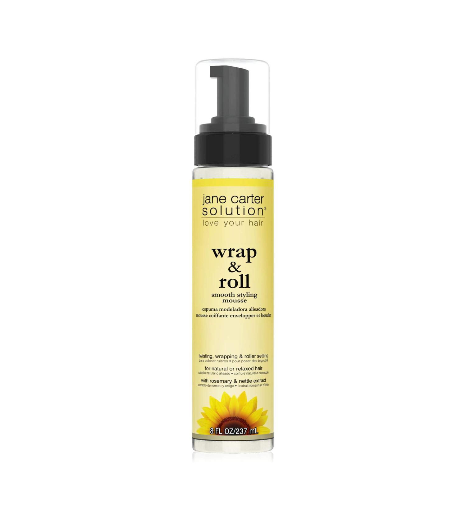 JANE CARTER SOLUTION Wrap & Roll Styling Mousse 8oz - Smoothing No Buildup International Shipping Available - Buy Online on SooperMarket.com