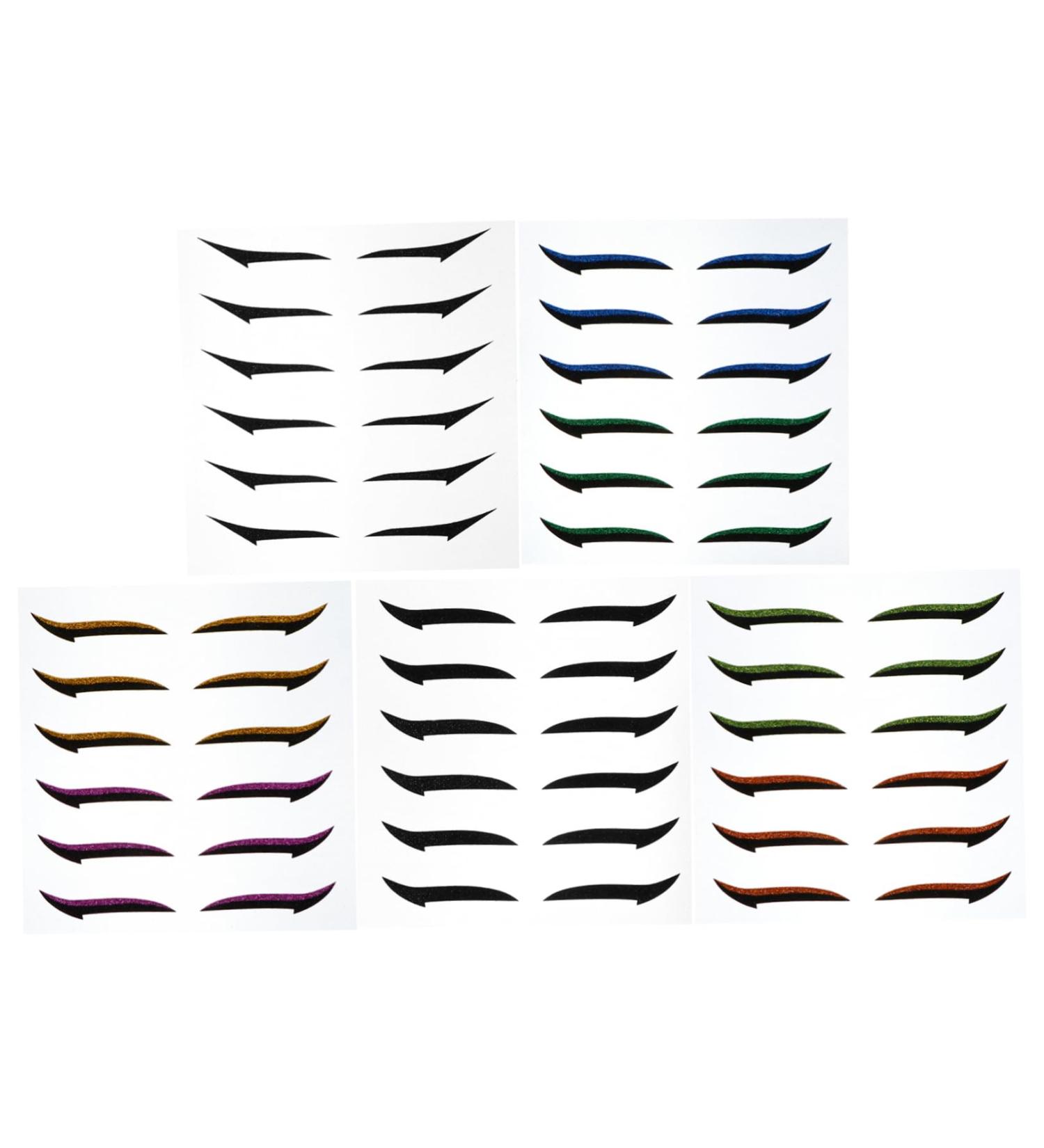Gogogmee 36 Pairs Glitter Eyeliner Adhesive Eyelid Strips Double Eyelid Strips Double-sided Tape Sticker - Buy Online on SooperMarket.com
