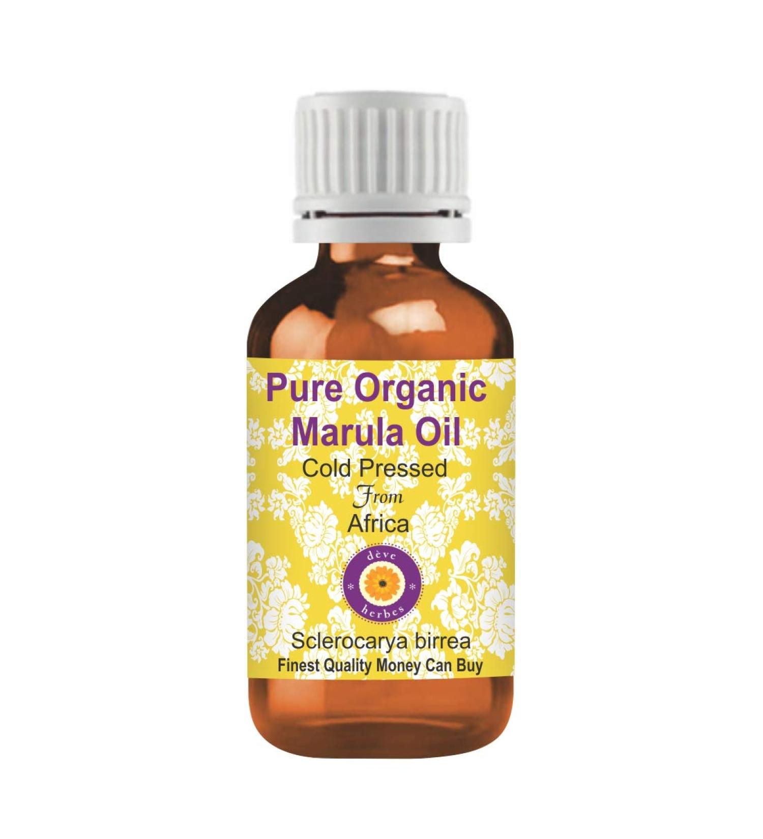 Deve Herbes Pure Organic Marula Oil (Sclerocarya birrea) Cold Pressed 30ml (1 oz) - Buy Online on SooperMarket.com