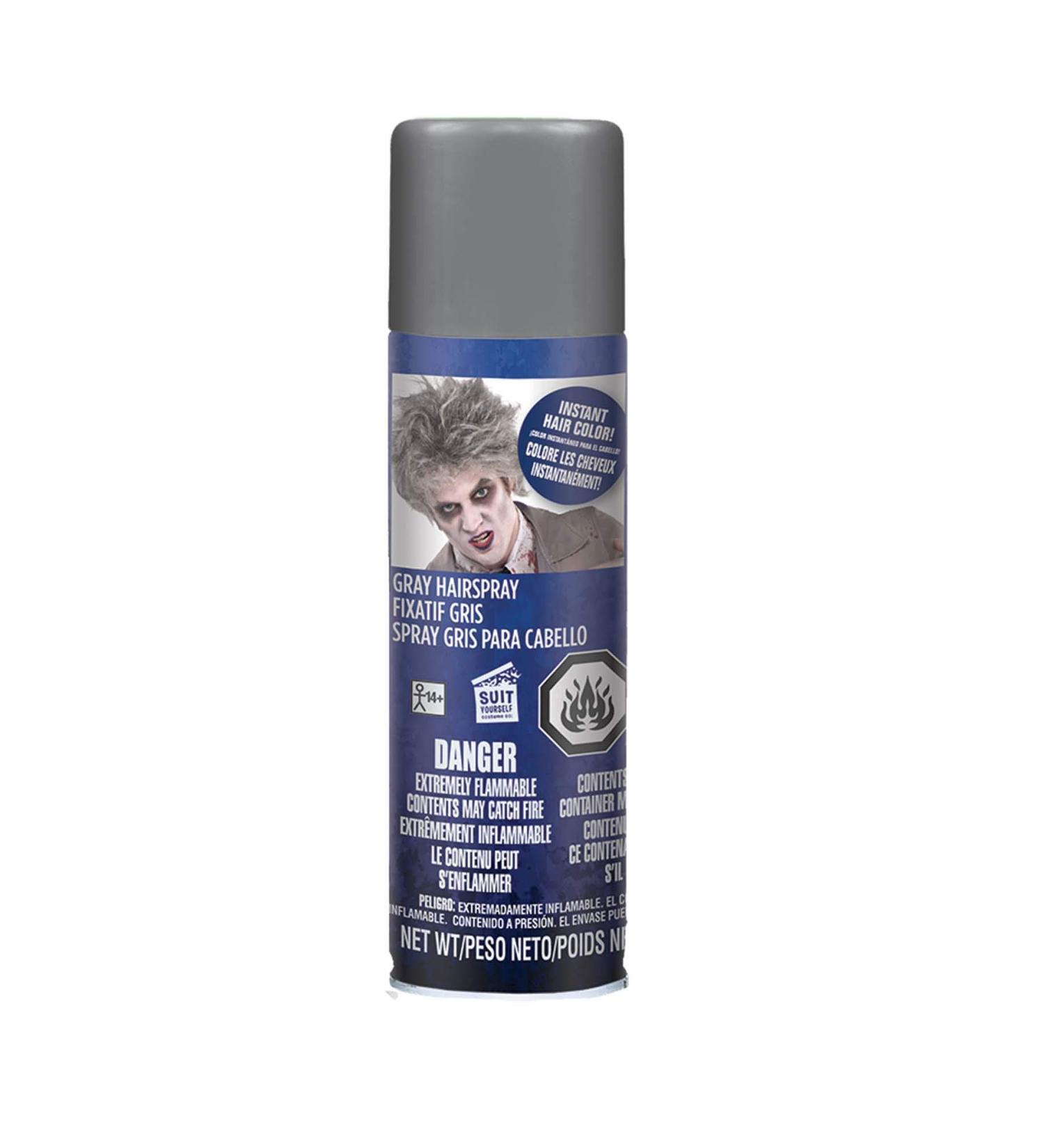 amscan Instant Hair Color Spray - 2.5 Oz. Gray - 1 Pc.