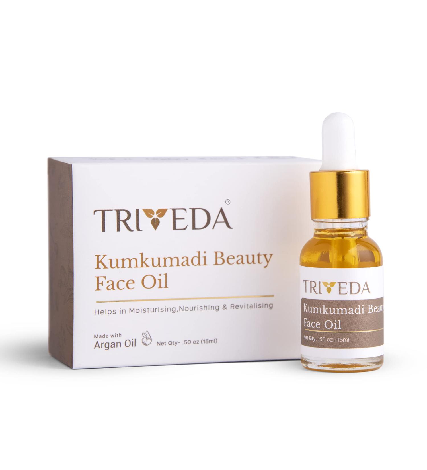 Kumkumadi Face Oil - 21 Ayurvedic Herbs | Cold Pressed Argan & Saffron | Brighten Dark Spots & Uneven Skin Tone | 0.50 Fl. Oz (15 Ml - Buy Online on SooperMarket.com