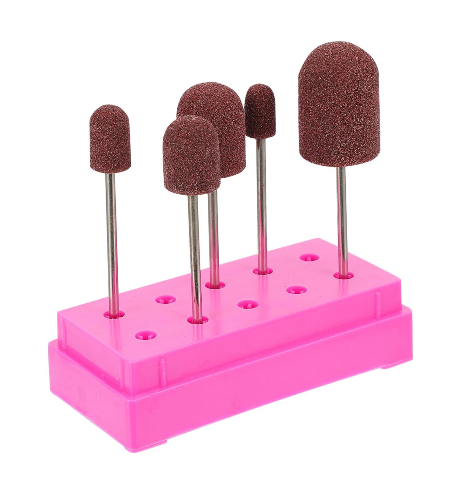ABOOFAN 1 Set Nail Sand Ring Cap Nails Nails Cuticle Tools Manicure Supplies Polish Cuticle Sanding Bands for Nail Drill Nail Manicure Kit Manicure Accessory To Rotate Clean Nail 8x6cm Rosy - Buy Online on SooperMarket.com