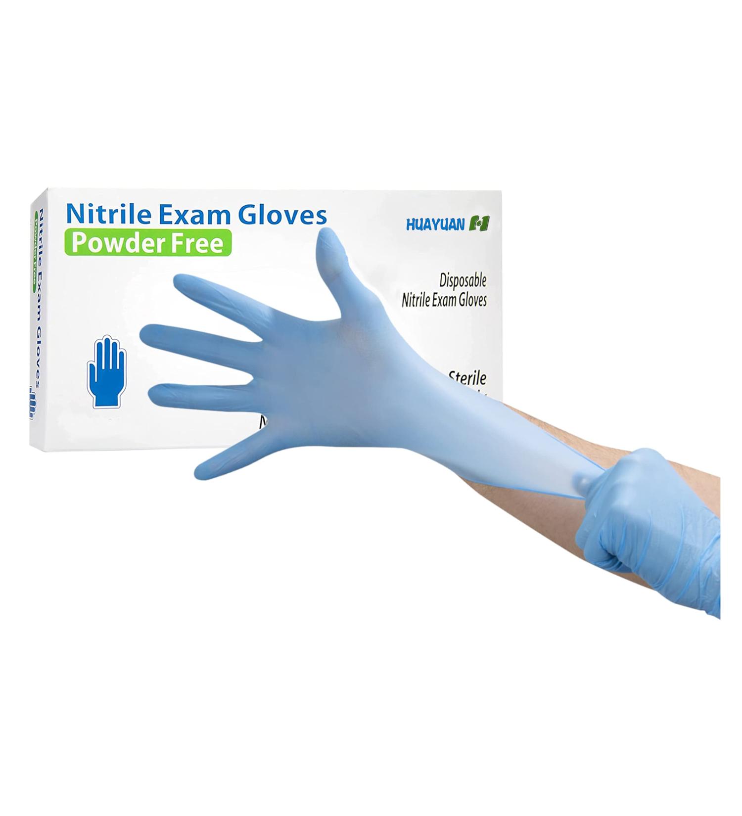 Circlecare Powder-Free Nitrile Disposable Exam Gloves - 100 Pack, Blue, Extra-Large, Latex-Free, Non-Sterile, Textured Fingertips - Buy Online on SooperMarket.com