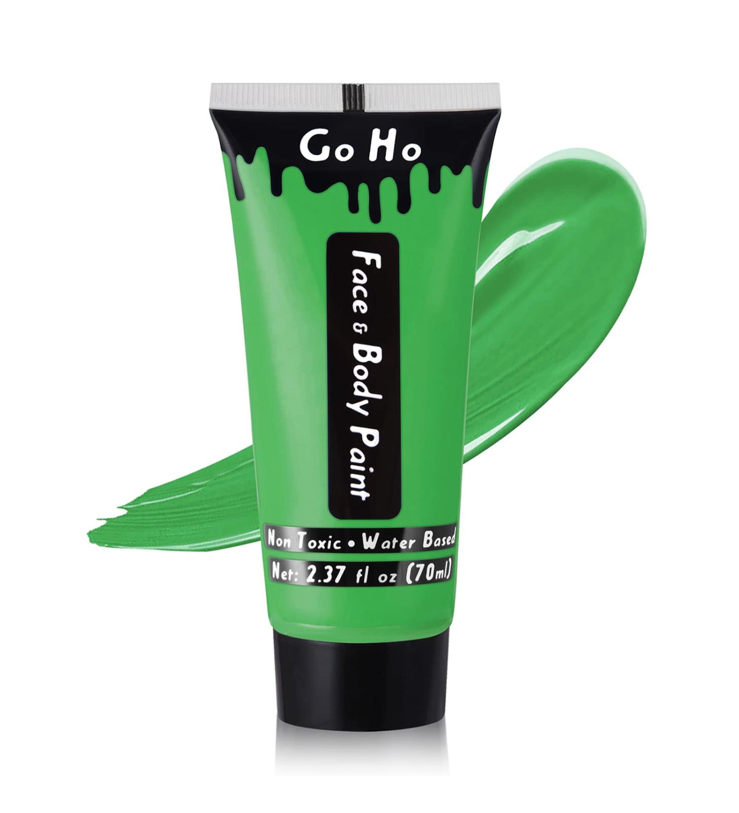 Go Ho Amazon Green Cream Face Body Paint - Water Based Face Painting for Adults & Children - SFX Cosplay Costumes, Festivals, Halloween - 2.37oz (70ml) - Buy Online on SooperMarket.com