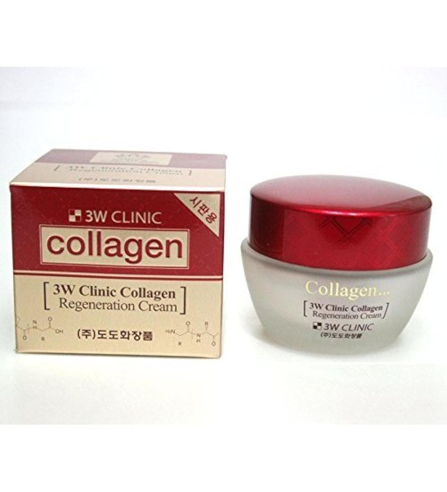 3W Clinic Collagen Regeneration Moisturizer Cream 60ml - Hydrating Anti-Aging Skincare for All Skin Types - International Shipping Available - Buy Online on SooperMarket.com
