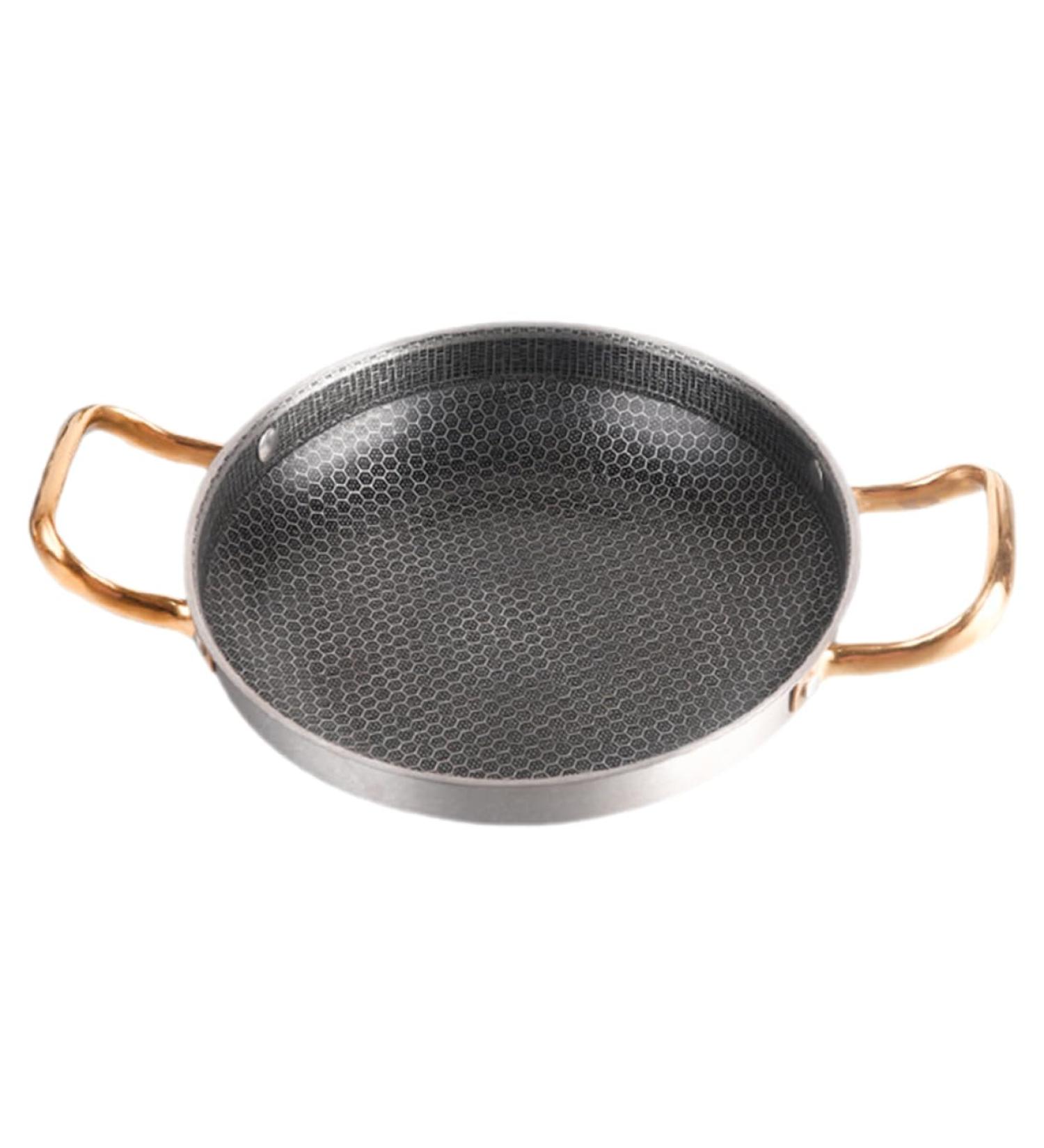 Alipis 26c Stainless Steel Cooking Pot Crayfish Camping Wok Induction Cooker maifan Wok Omelet pan Non Stick pan Amphora Saucepan Spanish Paella pan Stainless Steel Honeycomb 39x26cm As Shown - Buy Online on SooperMarket.com