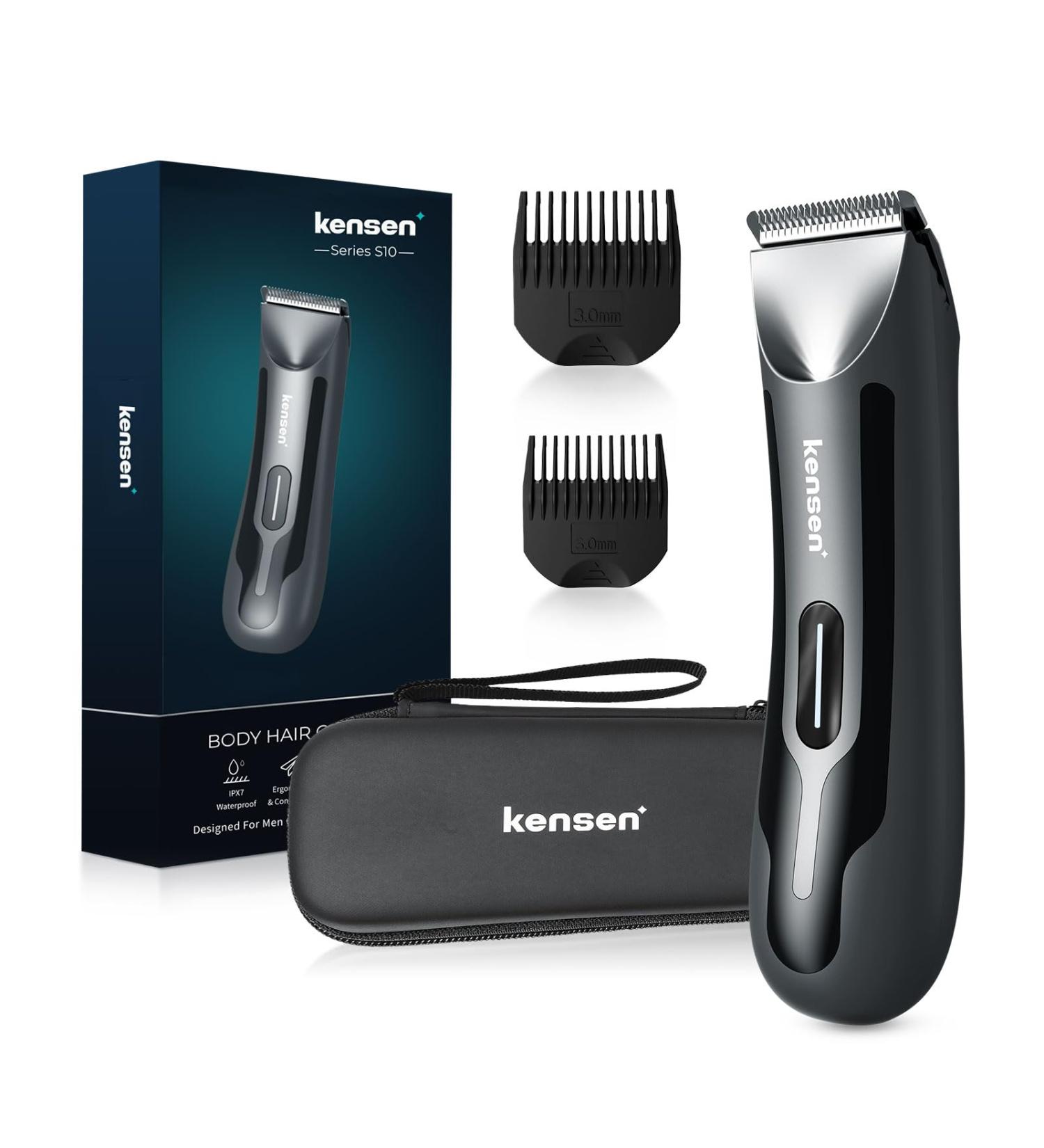 Buy Kensen Men's Intimate Razor - IPX7 Waterproof LED Light Wet & Dry for Body Grooming | Perfect for Testicles Legs Chest & Armpits - Buy Online on SooperMarket.com