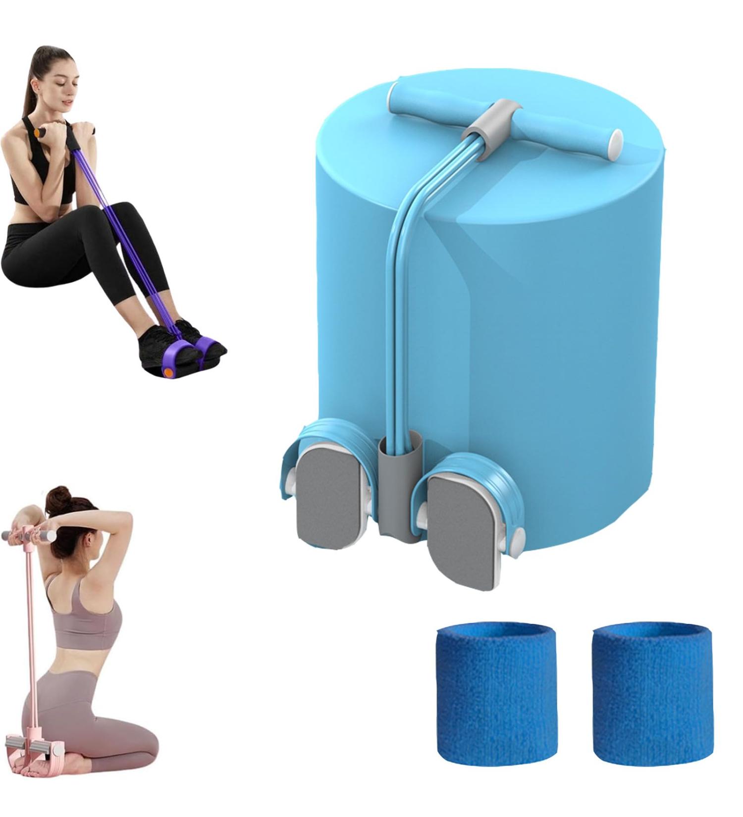 Multifunctional Pedal Puller Resistance Rope Tension Rope 6-Tube Elastic Yoga Pedal Puller Resistance Band for Arm Leg Exercise Bands Basic model Blue 4-tube - Buy Online on SooperMarket.com