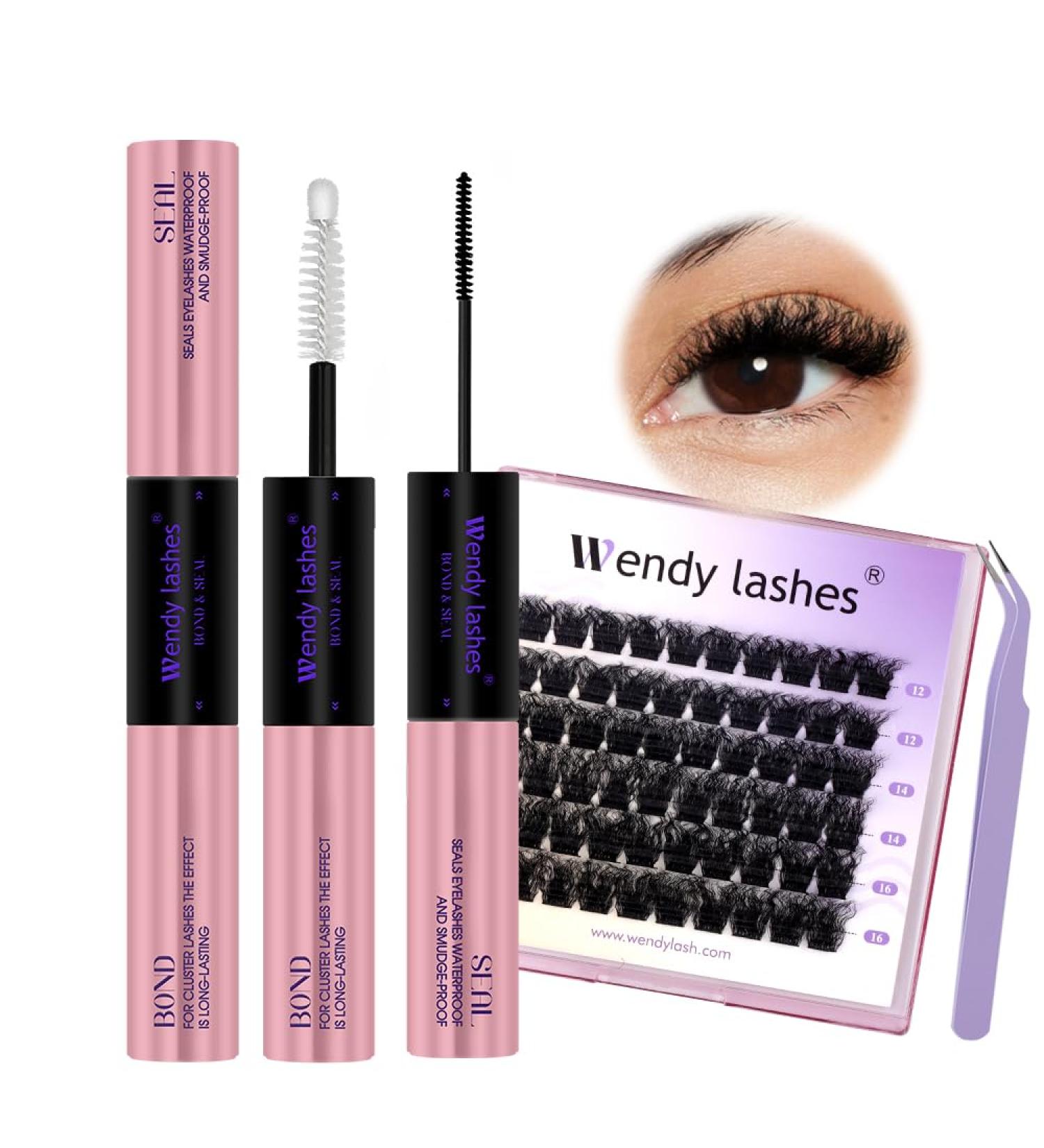 Lash Bond and Seal 2 in 1 Eyelash Extension Glue - Waterproof Long-Lasting Hold 72 Hours - DM20 Kit for DIY Lash Extensions - Buy Online on SooperMarket.com
