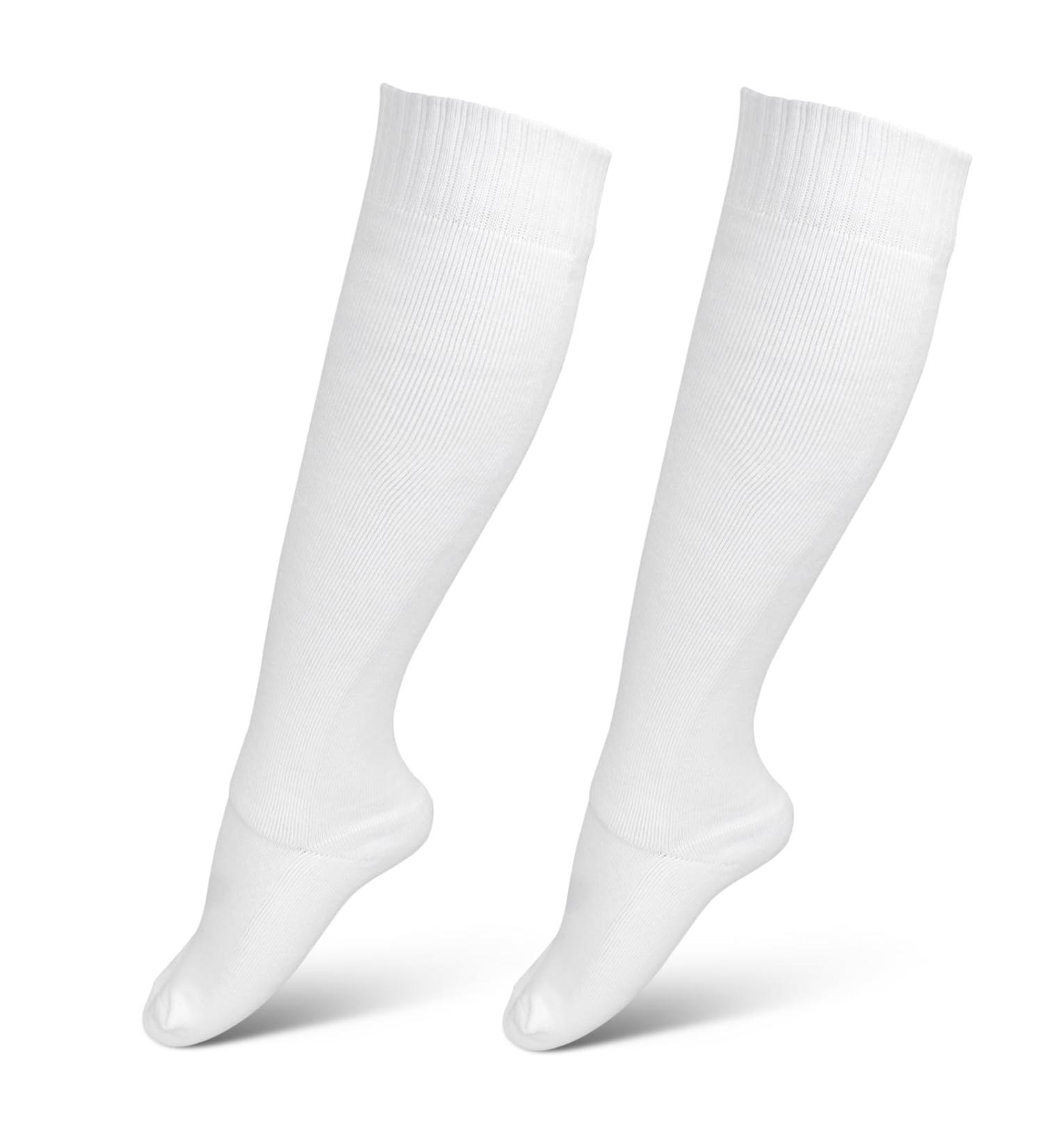 Premium Fencing Socks for Epee Sabre & Foil - Thickened Cotton Unisex Protective Gear White - Buy Online on SooperMarket.com