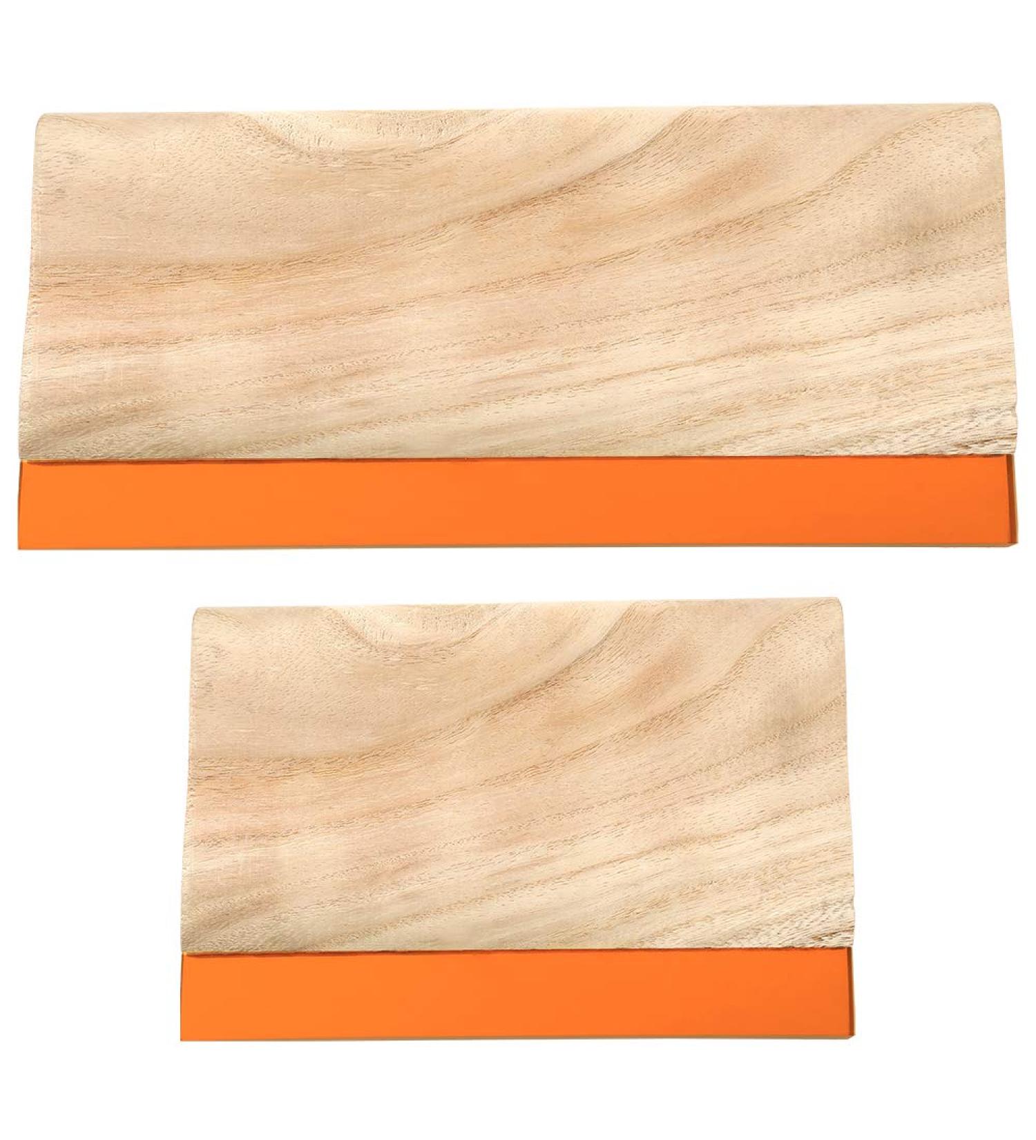 Caydo 2-Piece Screen Printing Squeegee Set - 75 Durometer Wooden Ink Scraper - 9.4 and 5.9 Inch Sizes - Buy Online on SooperMarket.com