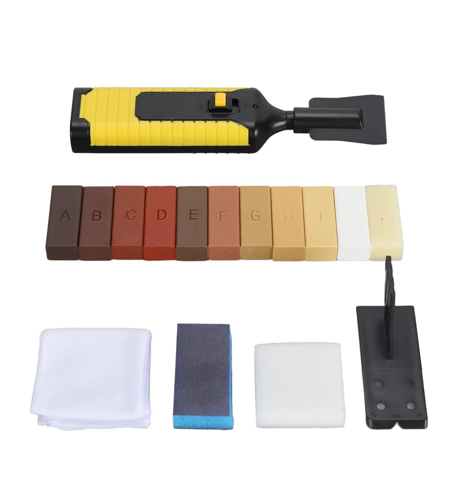 Floor Repair Wax Kit - 11 Color Wood Floor Repair Solution for Scratches Cracks & Holes | International Shipping - Buy Online on SooperMarket.com