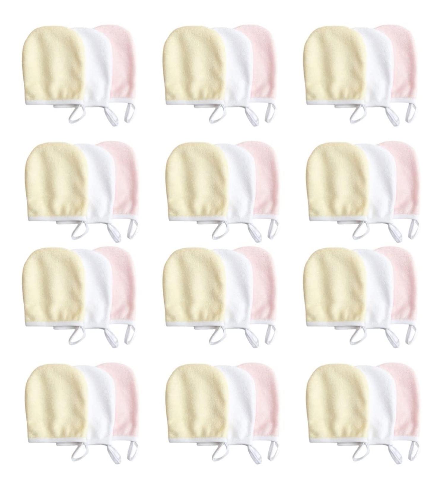 FRCOLOR 36 Pcs Reusable Makeup Remover Gloves & Cloths - Eye Makeup Remover Puffs & Facial Scrubber in Assorted Colors - Buy Online on SooperMarket.com