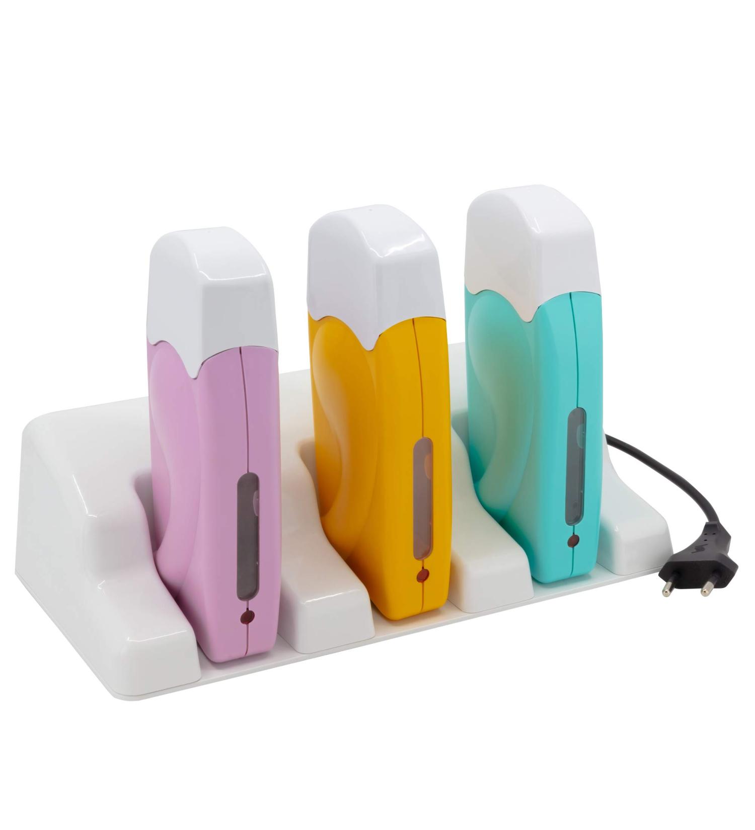 Epilwax Professional Multi-Colored Epilator & Wax Heater - 3 Guard Roll-On Device for Hair Removal (100ml Trio Pack) - Buy Online on SooperMarket.com