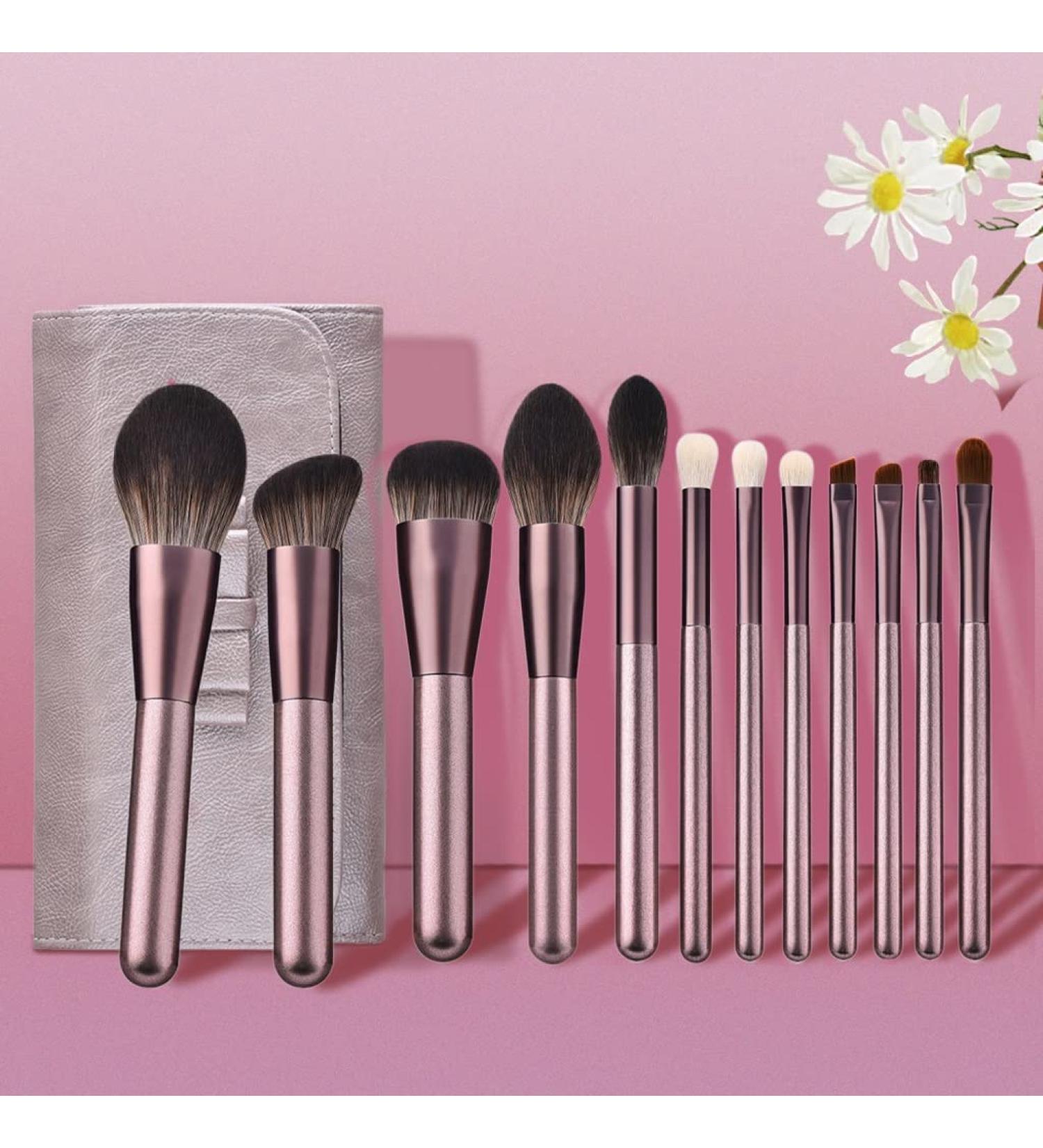 DFHBFG Makeup Brush Set - Wooden Handle Soft Bristle Ideal for Loose Powder | Premium Beauty Tool for Flawless Application - Buy Online on SooperMarket.com