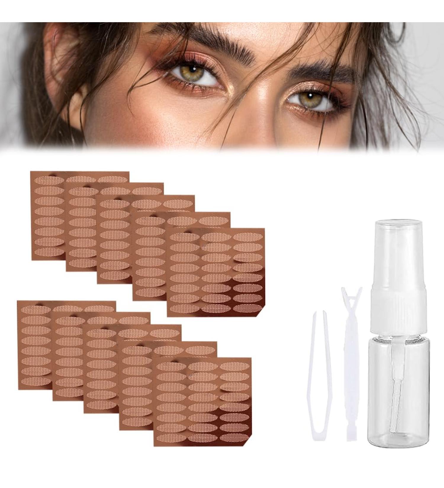Buy 480 Lofters Stripes & Double-Sided Eyelid Tapes for Perfect Eyelashes | Invisible Lash Solutions with Tweezers - International Shipping - Buy Online on SooperMarket.com