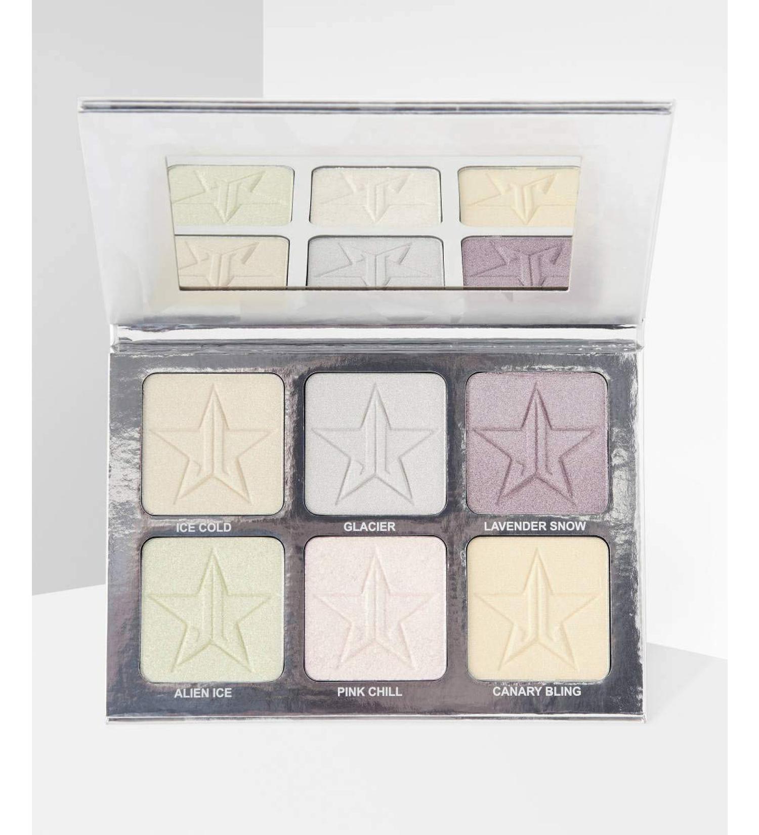 Jeffree Star Platinum Ice Skin Frost Pro Palette - Holiday Glitter Collection - Buy Online on SooperMarket.com
