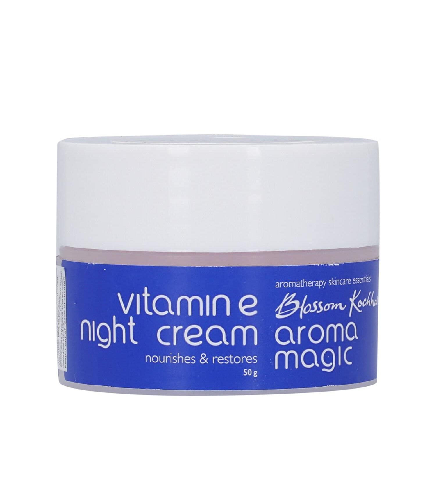 Aroma Magic Vitamin E Night Face Cream - Anti Aging Moisturizer for Healthy Radiant Glow | 1.76 Oz (50g - Buy Online on SooperMarket.com