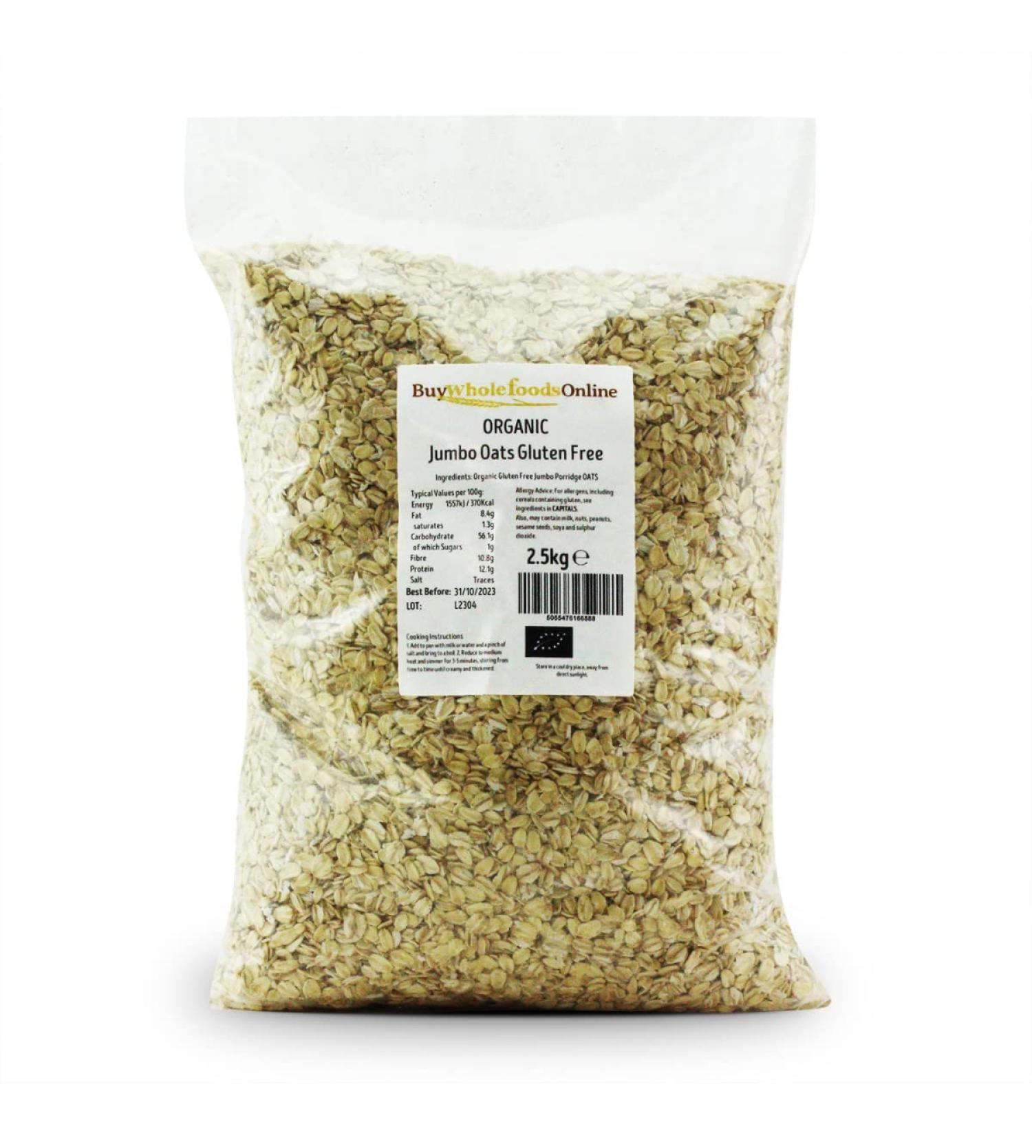 Organic Jumbo Oats (Gluten Free) 2.5kg (BWFO)