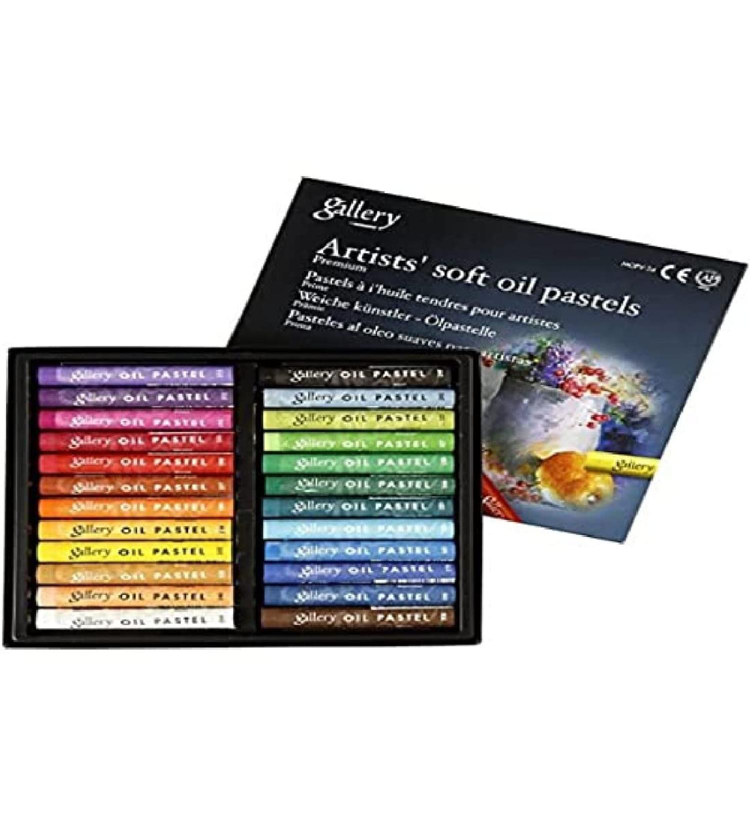 Mungyo Gallery Soft Oil Pastels Set of 24 - Assorted Colors | Vibrant Artist Quality Pastels - Buy Online on SooperMarket.com