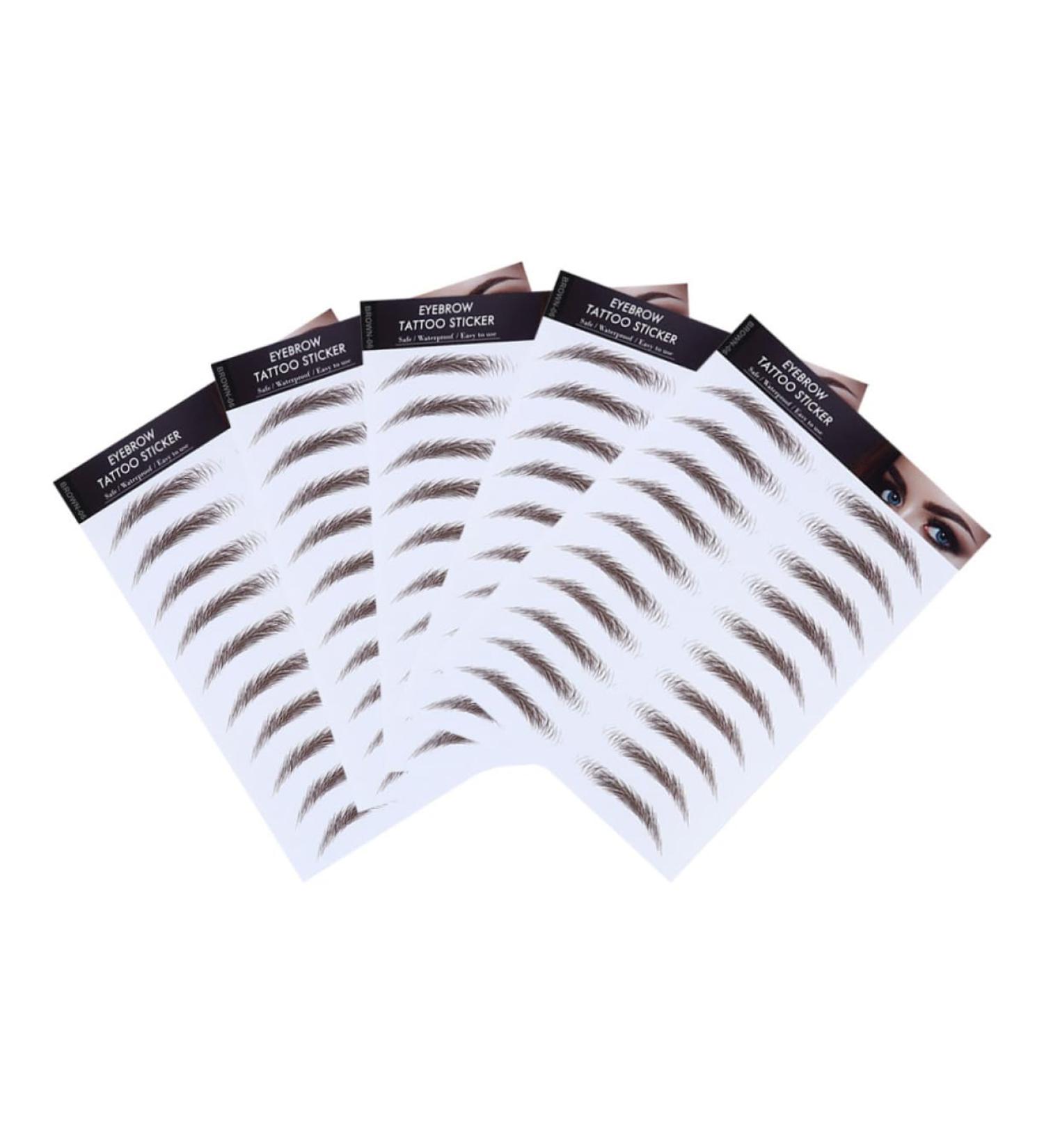 NOLITOY 5pcs Eyebrow Stickers Temporary Brow Tattoos Fake Eyebrows Eyebrow Tool 6d Eyebrow Trimming The Lazy - Buy Online on SooperMarket.com