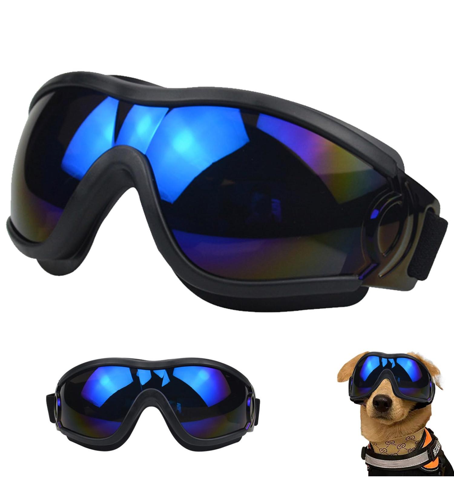 Buy Queerelele Dog Sunglasses - Anti-UV Waterproof Windproof | Fashionable Protective Glasses for Small & Medium Dogs (Black) - Buy Online on SooperMarket.com