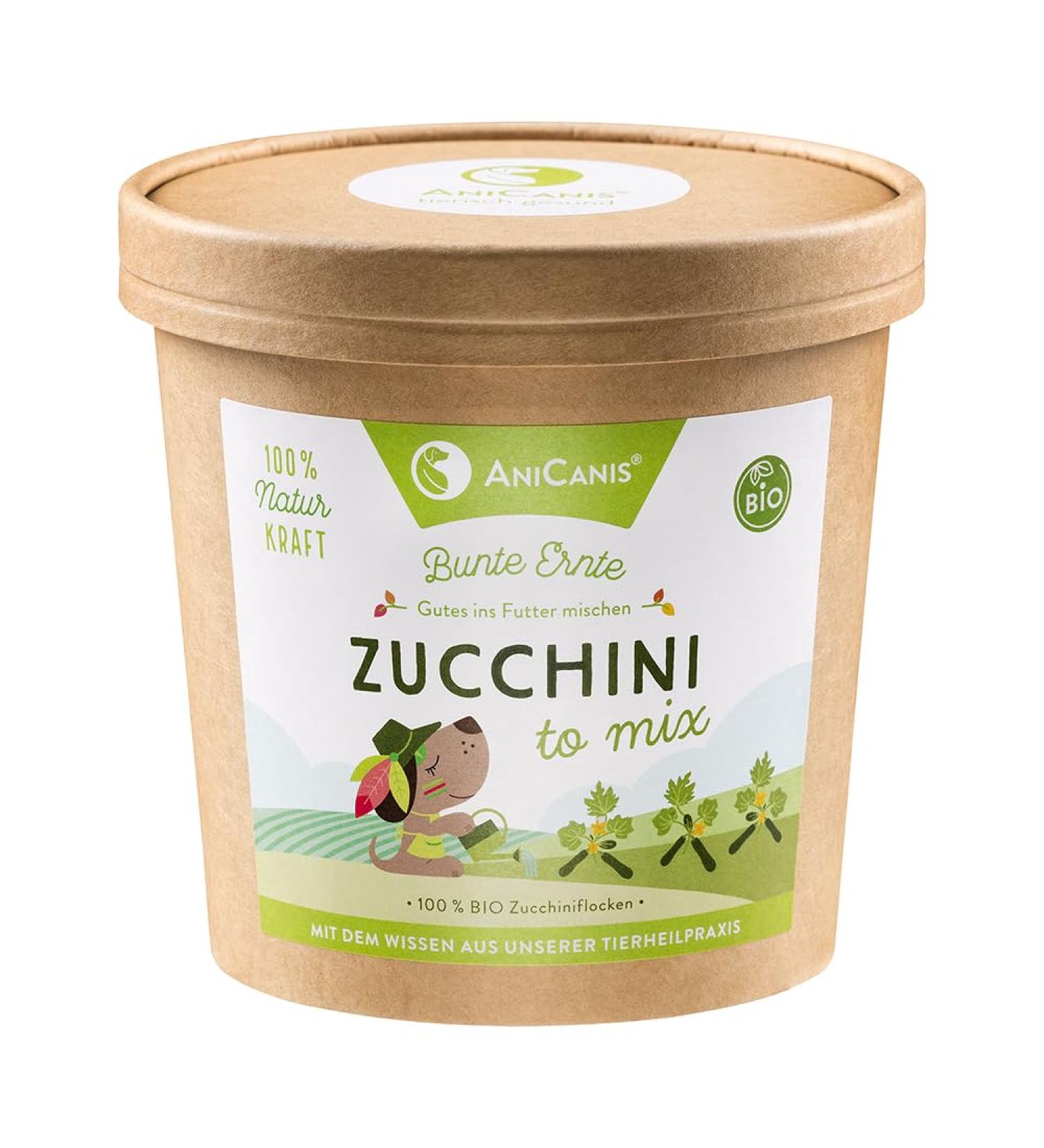AniCanis Organic Zucchini Flakes for Dogs - Dried Vegetable Flakes - Healthy Dog Food Additive - 125g - International Shipping Available - Buy Online on SooperMarket.com