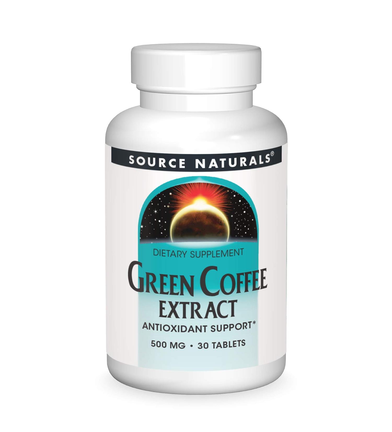 Source Naturals Green Coffee Extract 30 Tablets - Natural Weight Management Support - Buy Online on SooperMarket.com