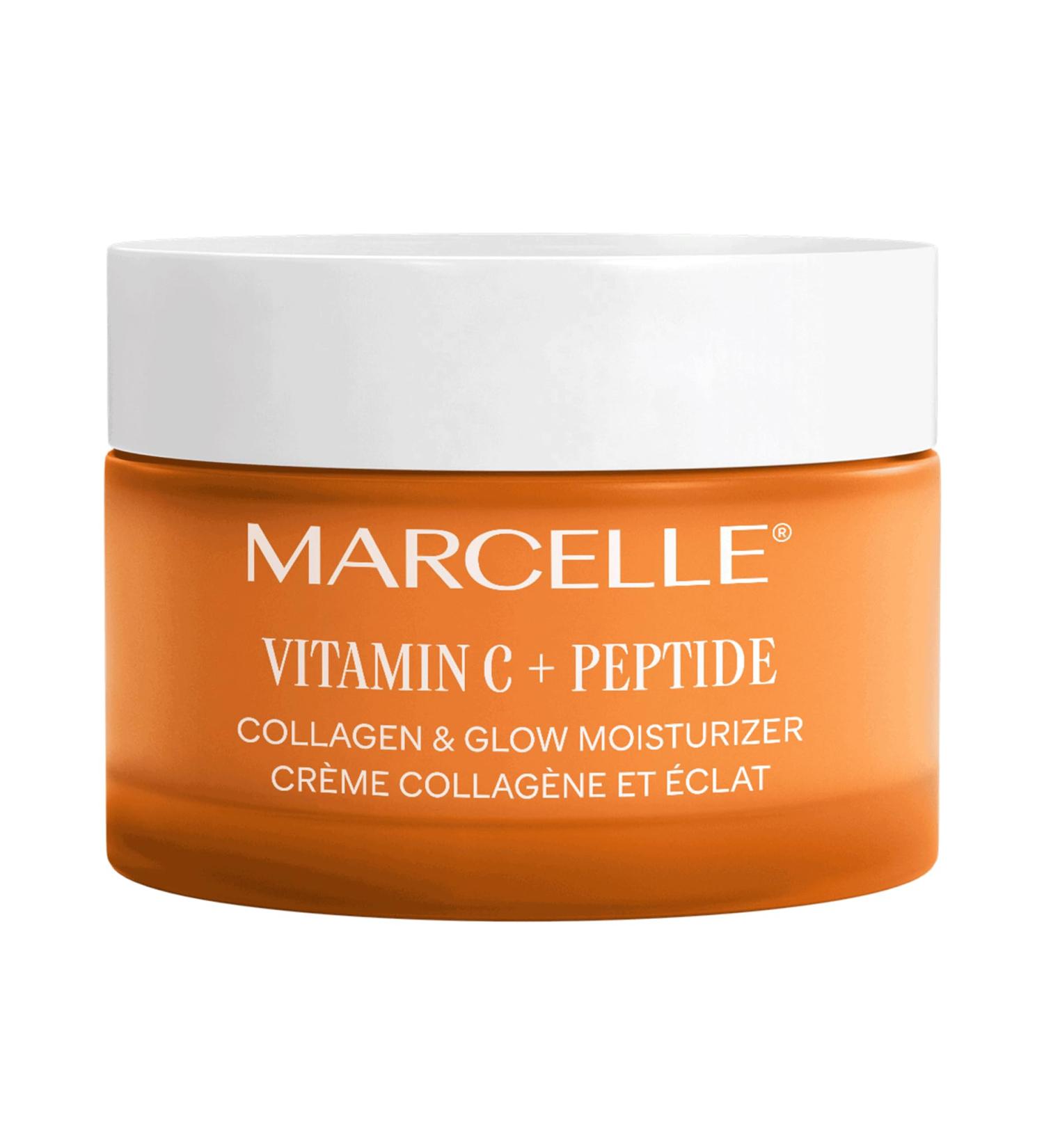 Marcelle Vitamin C + Peptide Collagen & Glow Moisturizer Day & Night Cream Brightening & Smoothing Vegan Cruelty-Free Hypoallergenic Non-Comedogenic Paraben-Free Fragrance-Free 50 mL - Buy Online on SooperMarket.com