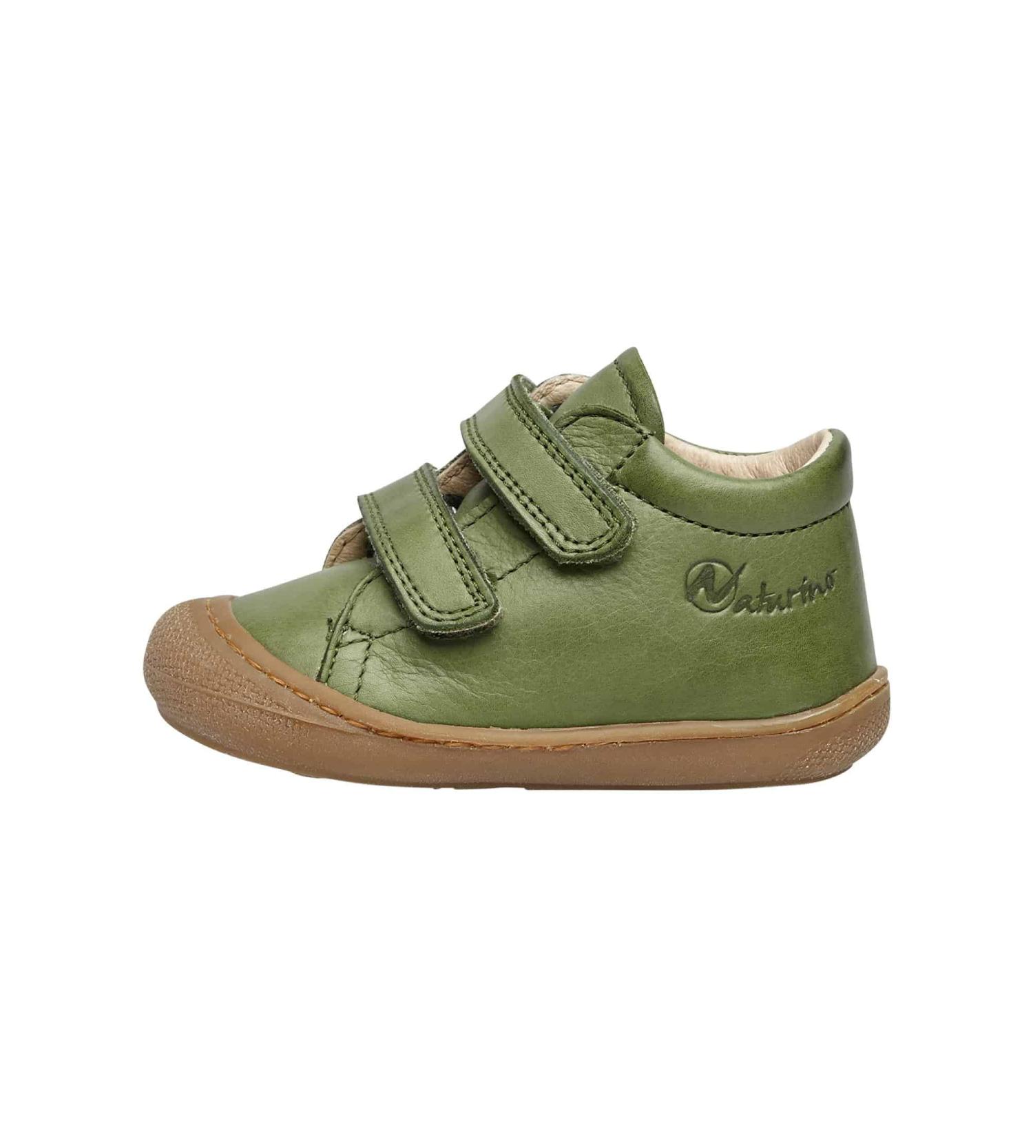 Naturino Cocoon VL Leather First-Steps Shoes, 3 UK - Verde Scuro - Buy Online on SooperMarket.com