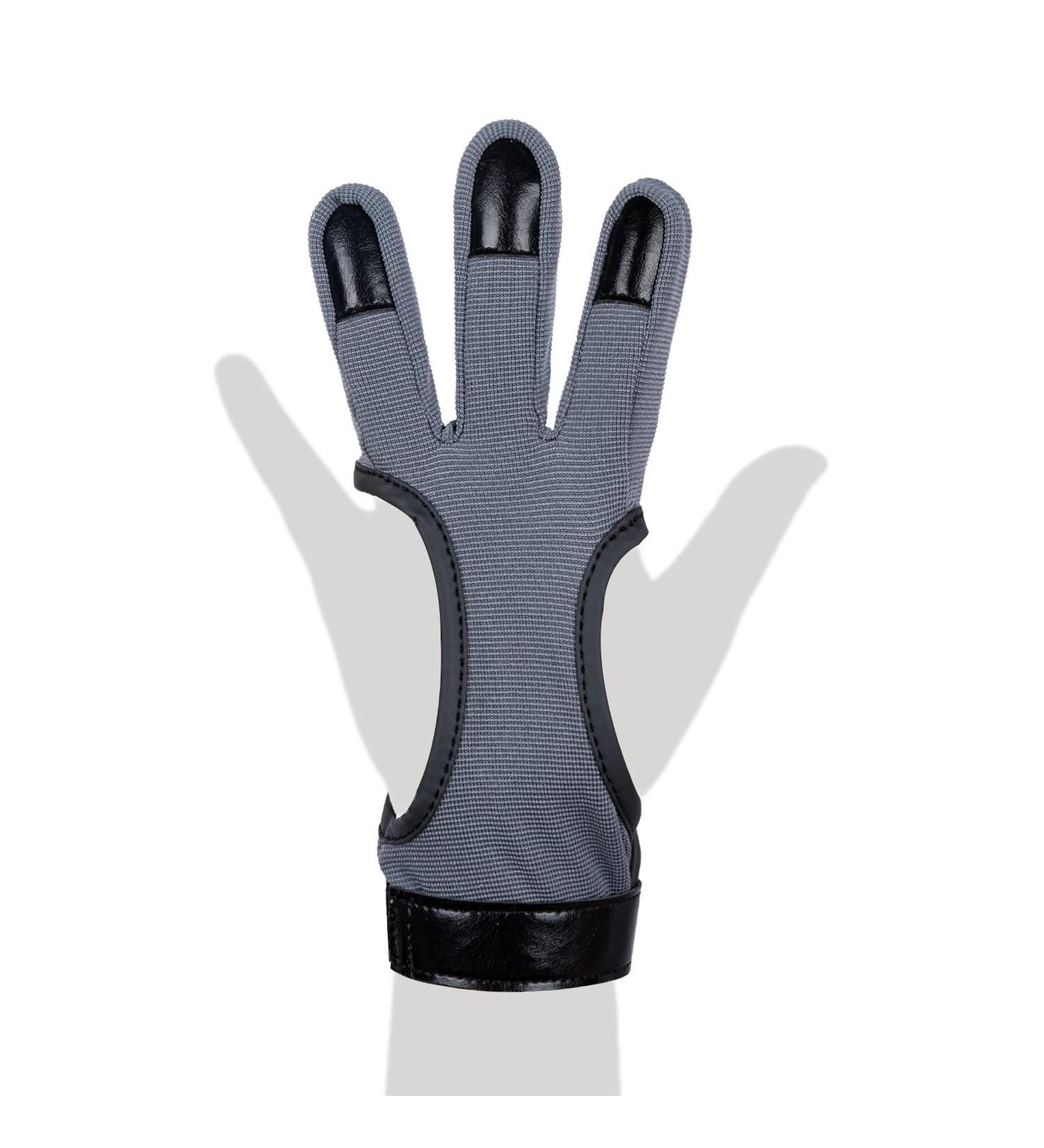 VISEMAN Archery Gloves & Finger Tabs - Large Gray | Protective Gear for Compound & Recurve Bows | Outdoor Shooting & Hunting Accessory - Buy Online on SooperMarket.com