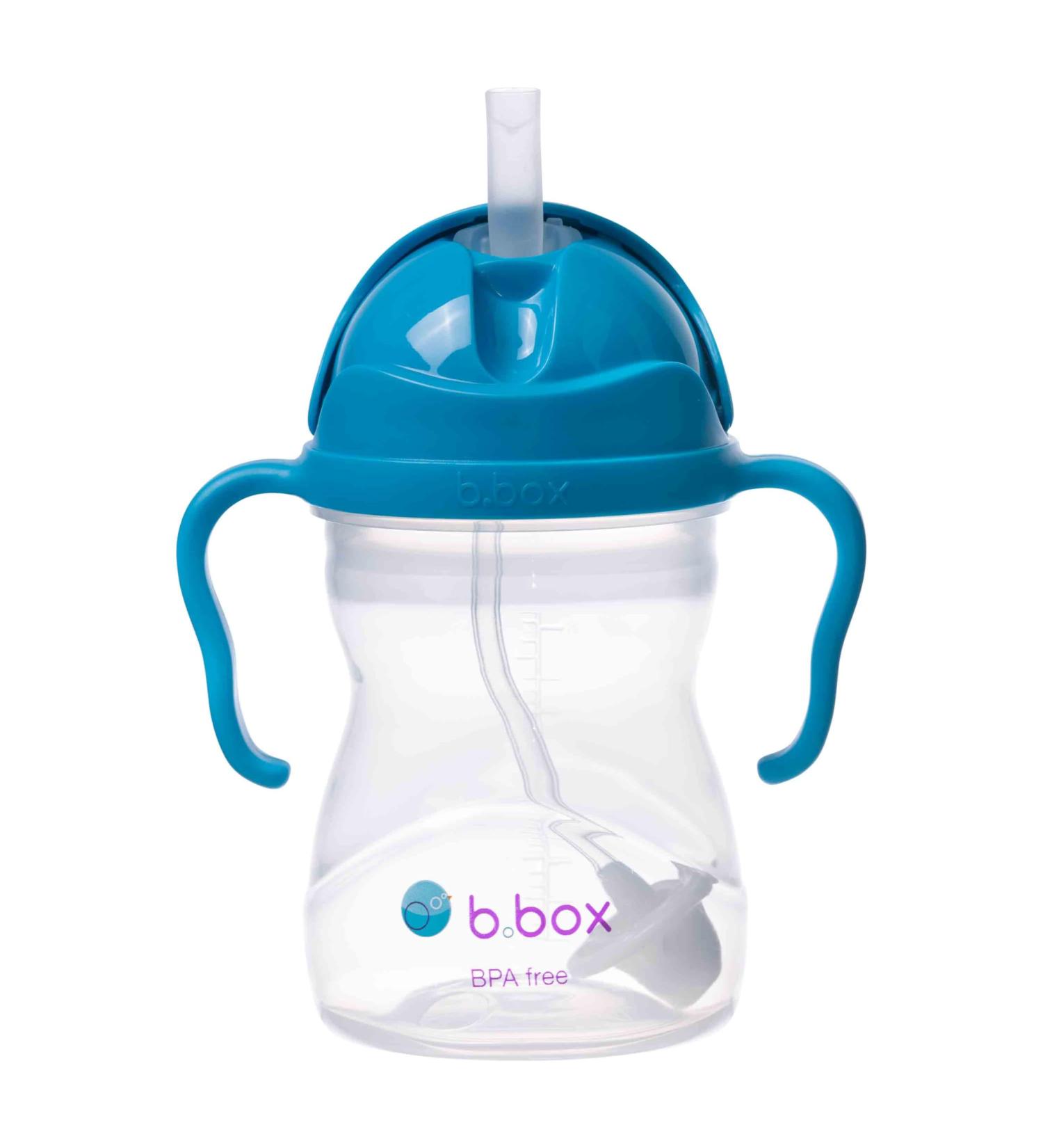 B.Box Drinking Cup for Every Angle | Flip-Top Heavy Straw Leak-Proof | BPA-Free Dishwasher Safe | 240 ml (8 oz) | Cobalt with Matt Lid | Ideal for Kids 6 Months+ - Buy Online on SooperMarket.com
