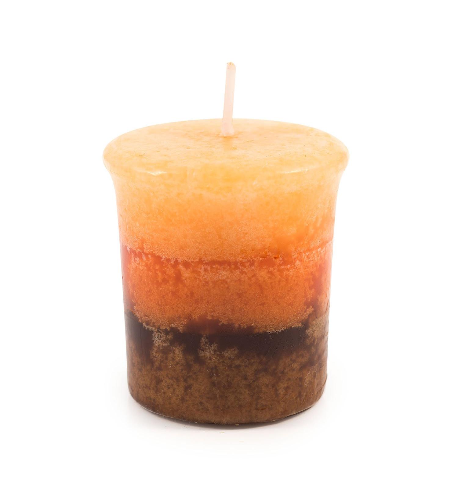 Pajoma fragrance votive candle 55 g cinnamon orange |Marble votive candle burning time approx. 17 hours - height 5 cm 4 cm |Premium quality cinnamon orange 1