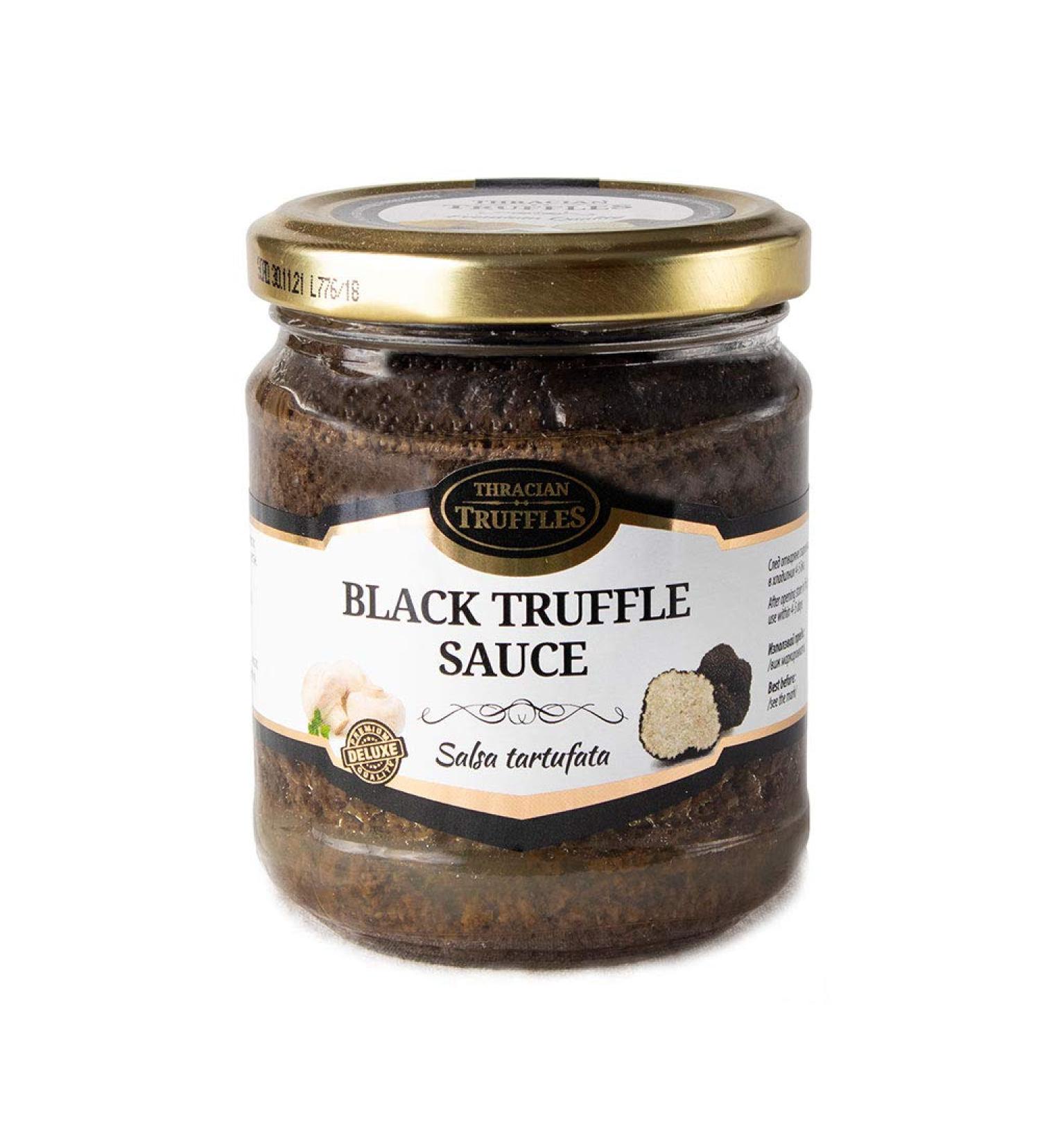 Black Summer Truffle Tuber aestivum Gourmet Sauce 170g - Ideal for Meat, Grilled Bread, Omelets, Pasta, Risotto, Sushi - Buy Online on SooperMarket.com