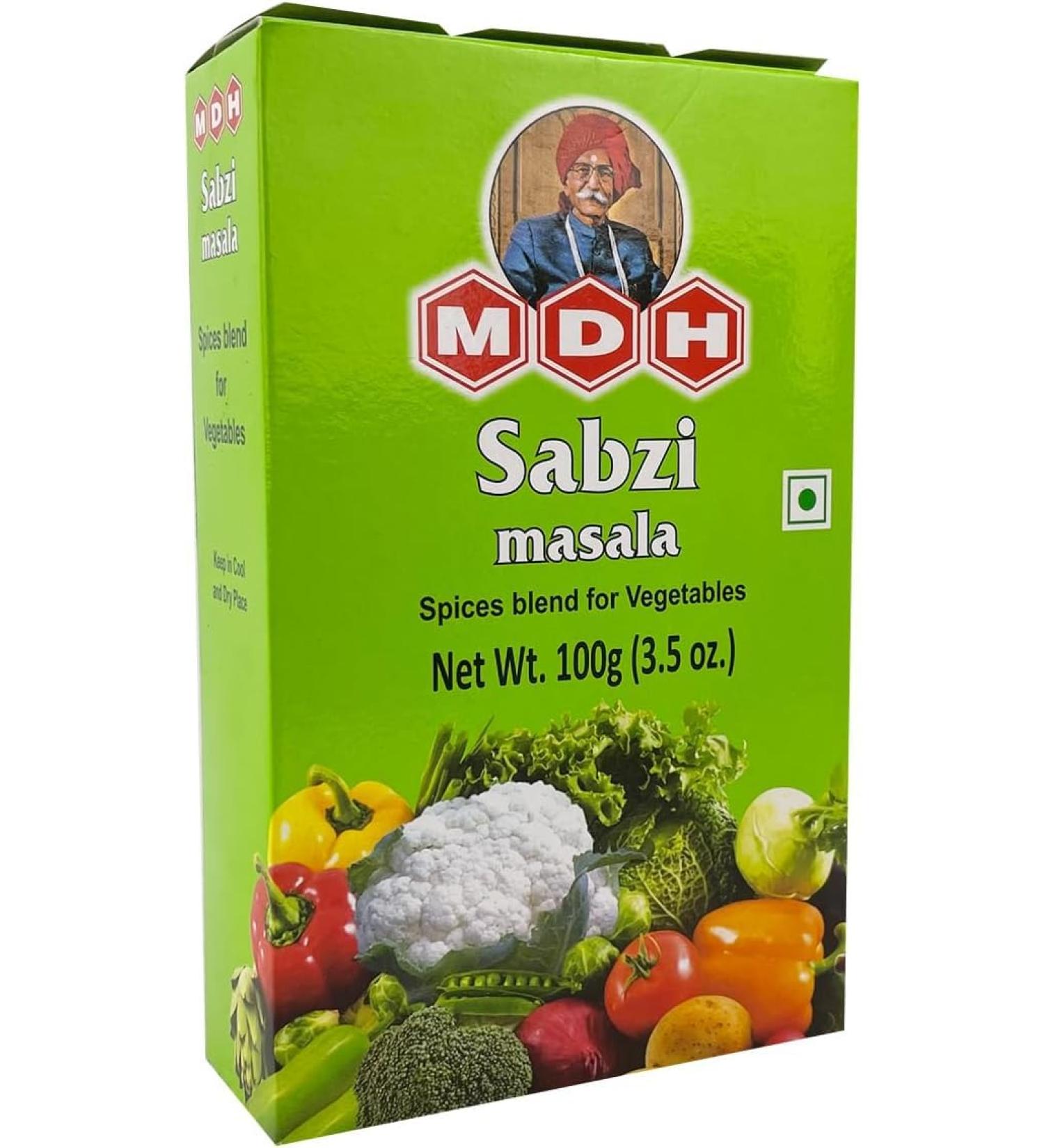 MDH Sabji Masala 100g - Authentic Indian Spice Blend for Delicious Vegetable Curries - Buy Online on SooperMarket.com