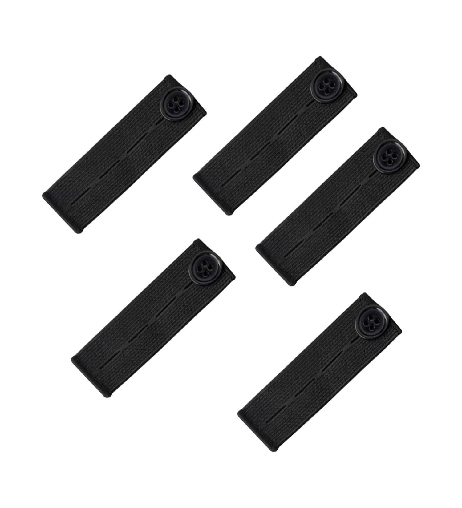 SHENLONG 5PCS Adjustable Waist Extender Button for Jeans - Elastic Waist Extenders for Pants - Black - Buy Online on SooperMarket.com