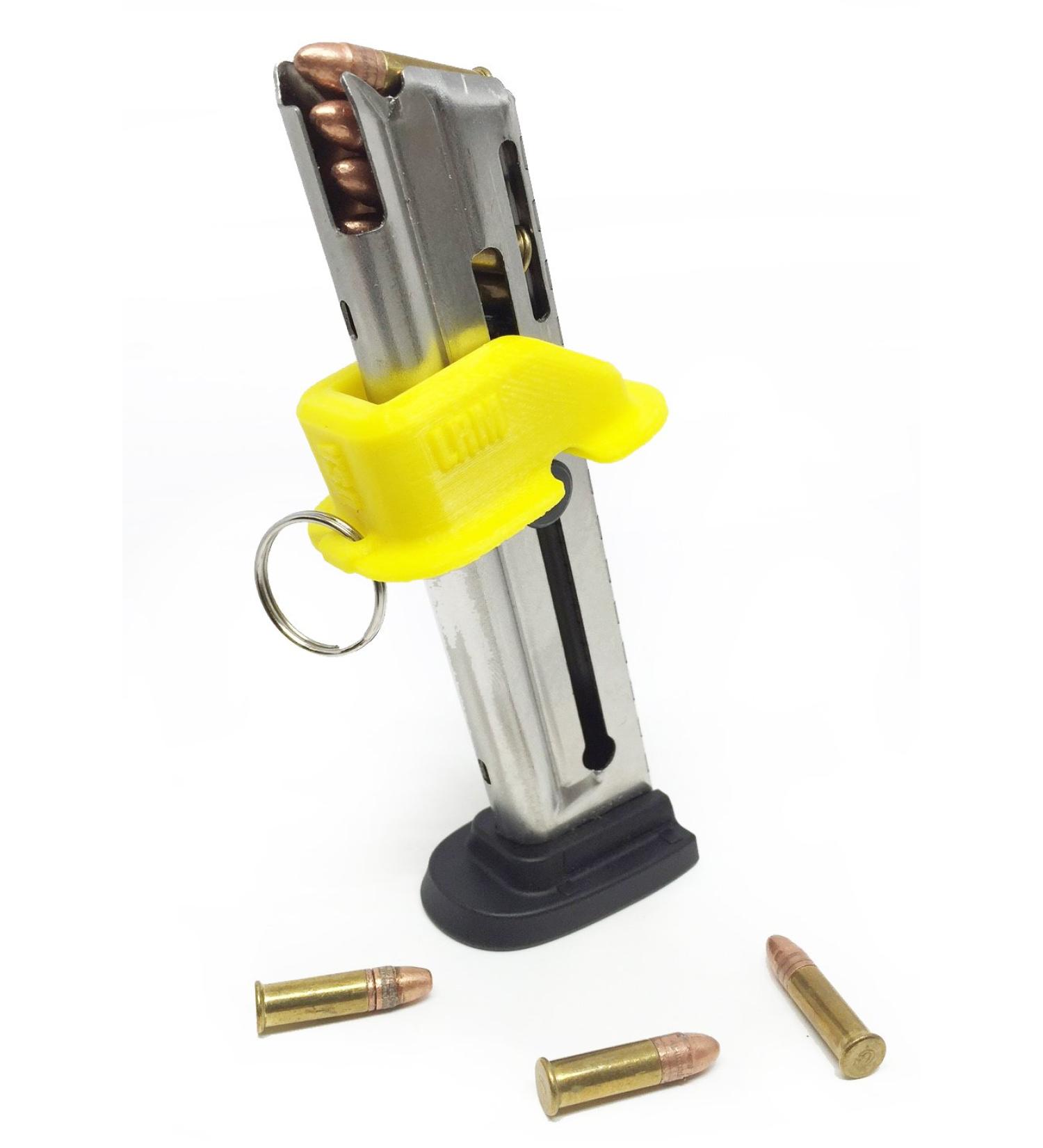 Hilljak Smith & Wesson M&P 22, Model 22A, Ruger SR22, Colt 1911 22LR, Walther P22, PPQ M2, Beretta M9 22LR Magazine Speed Loader LRM (Yellow)