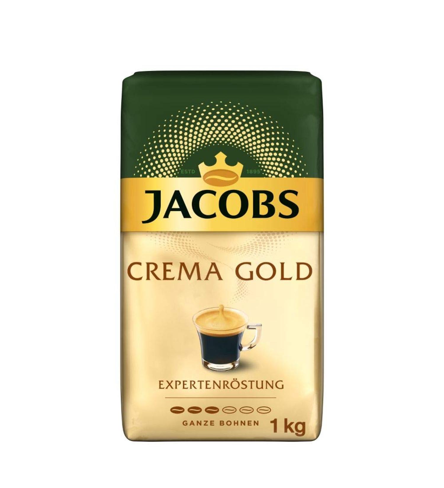 Buy Jacobs Coffee Beans 1000g - Expert Roast Crema Gold | International Shipping Available - Buy Online on SooperMarket.com