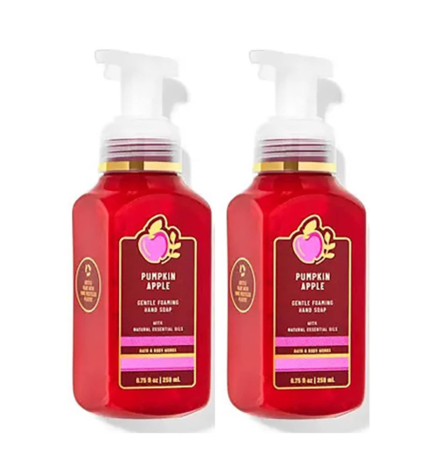 Bath & Body Works Bath and Body Works Pumpkin Apple Gentle Foaming Hand Soap 8.75 Ounce 2-Pack (Pumpkin Apple) 17.5 fluid_ounces 17.5 Fl Oz Pumpkin Apple 8.75 Ounce