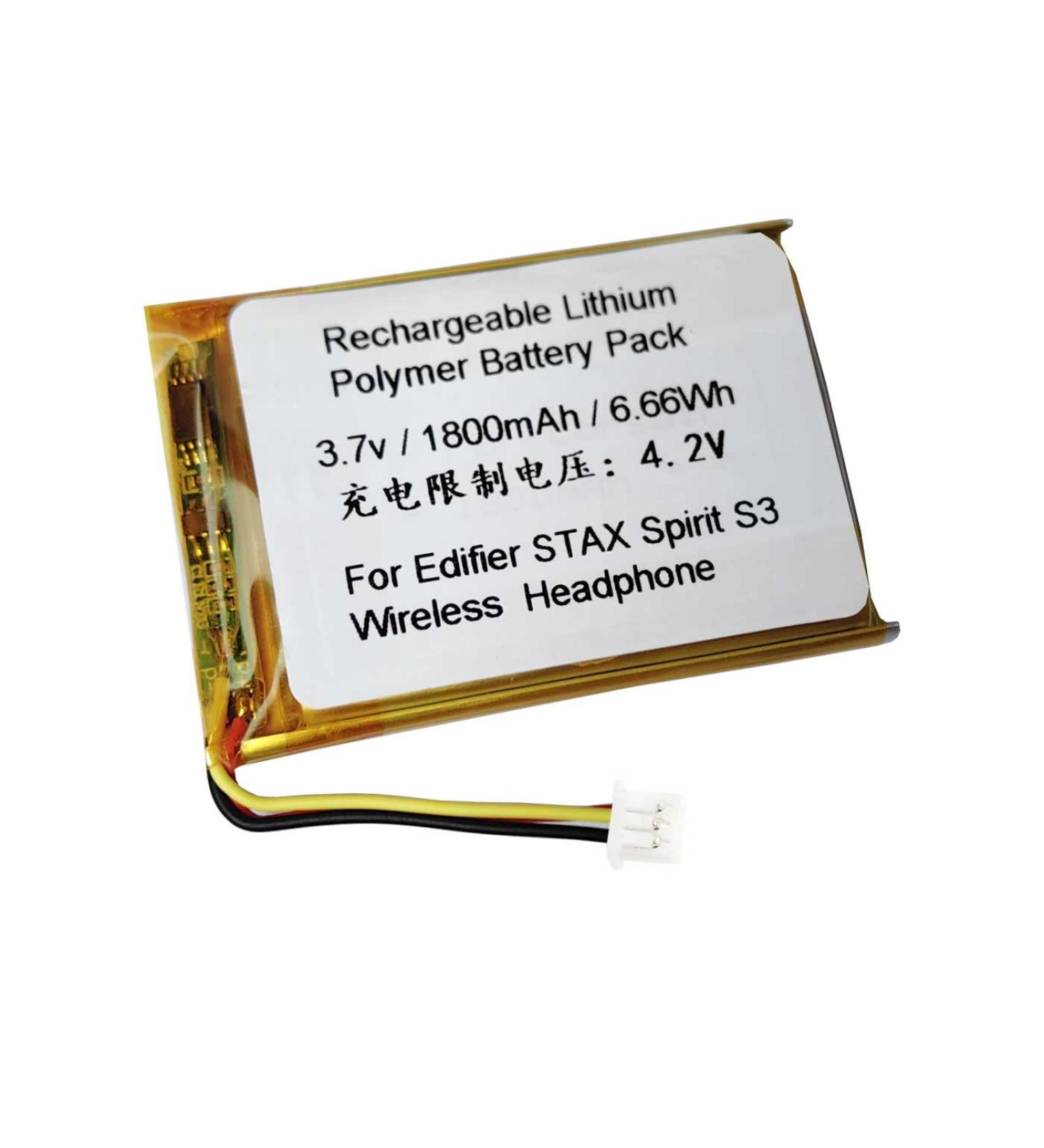 1800mAh Battery Replacement for Edifier STAX Spirit S3 & Compatible with Corsair HS75 XB Alienware AW988 HyperX Cloud & Turtle Beach XP510 RX - Buy Online on SooperMarket.com