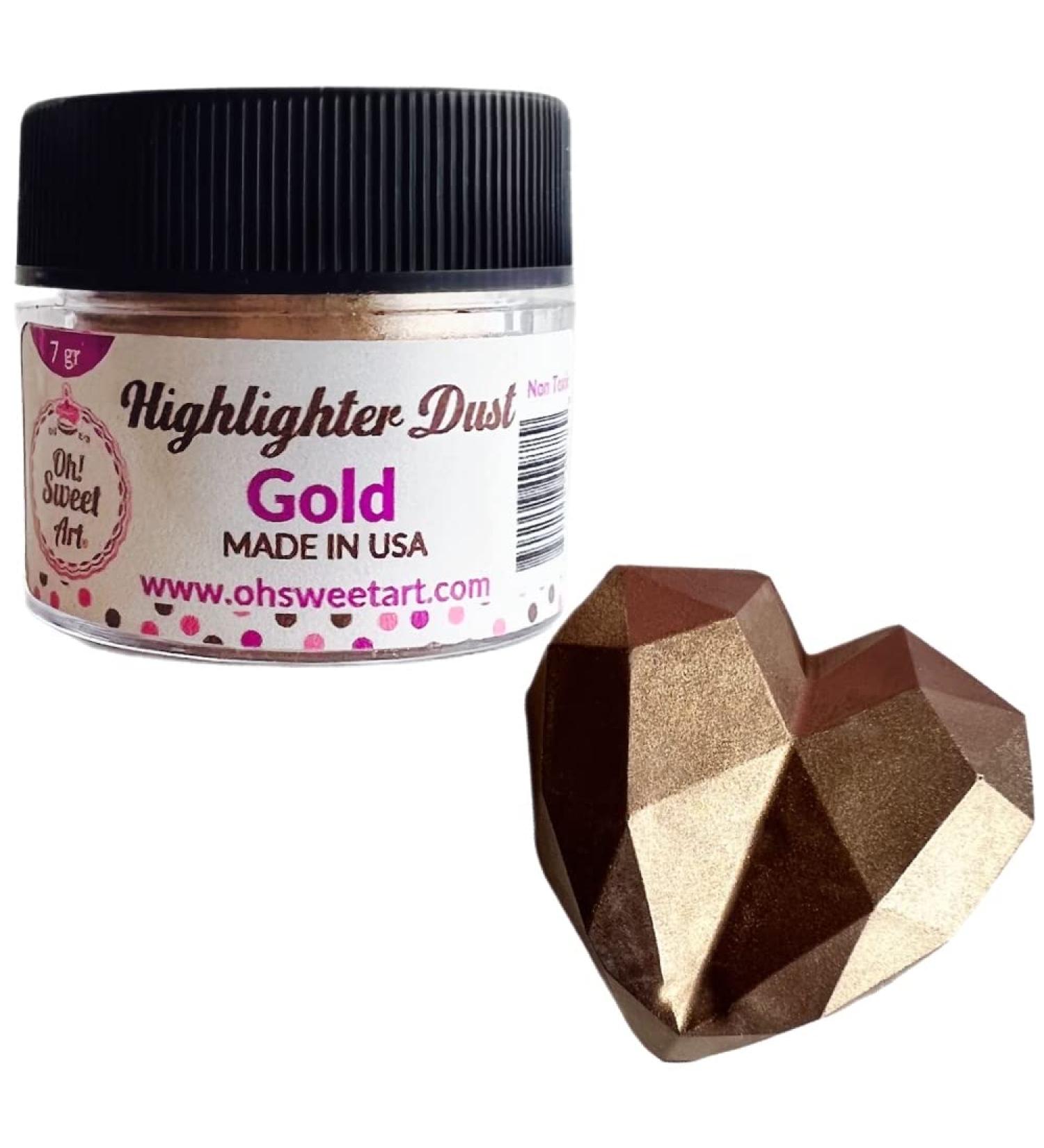 7g Gold Highlighter Dust - Made in USA by Oh! Sweet Art Corp - Buy Online on SooperMarket.com