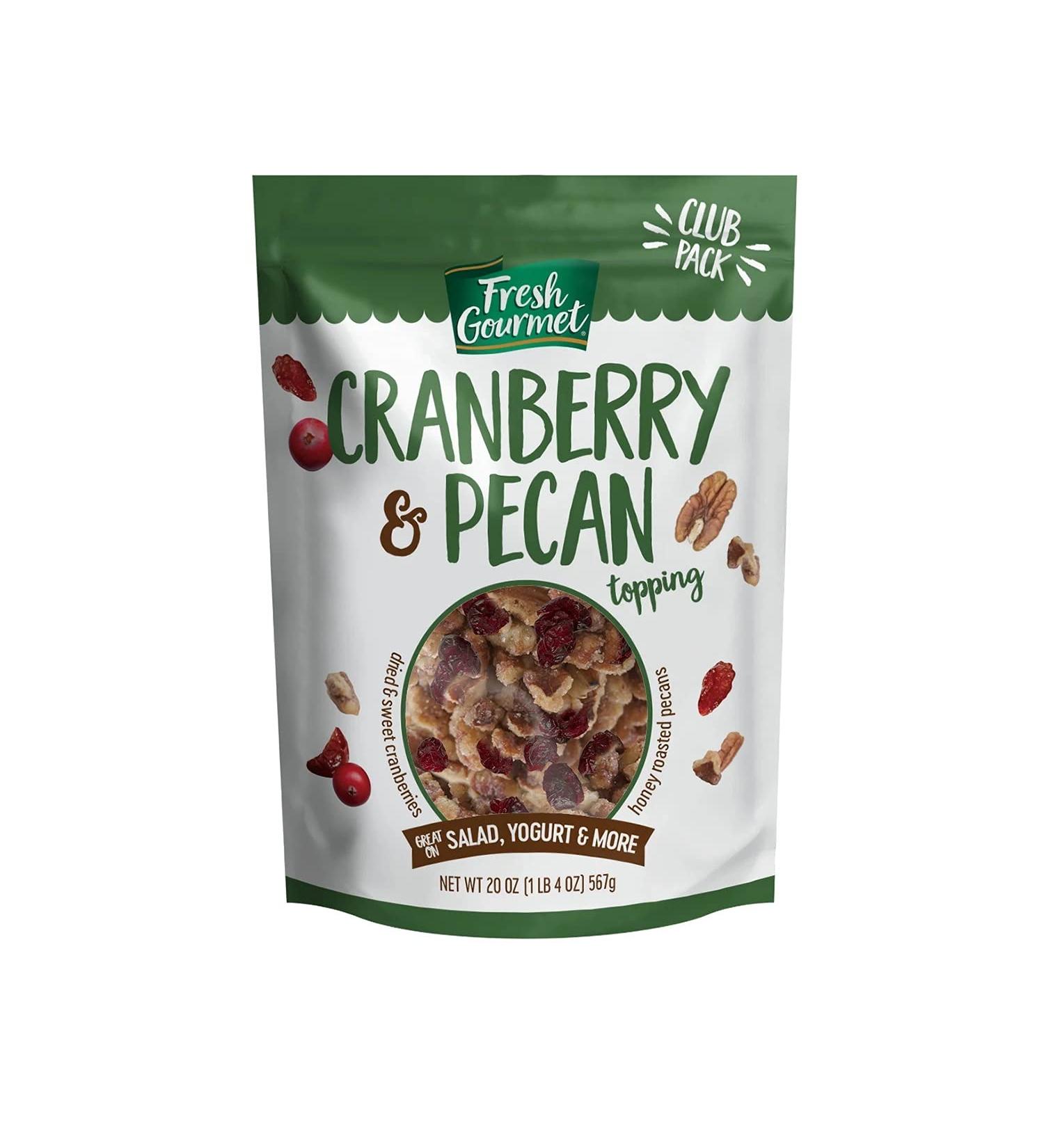 Fresh Gourmet Dried Cranberry & Pecan Topping 20 Oz - Premium Quality - Buy Online on SooperMarket.com