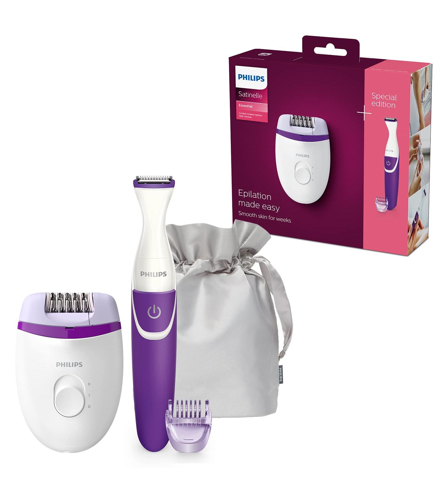 Philips Hair Removal Set BRP505/00 - Body Epilator Bikini Trimmer & Accessories - Smooth Skin Experience - Buy Online on SooperMarket.com