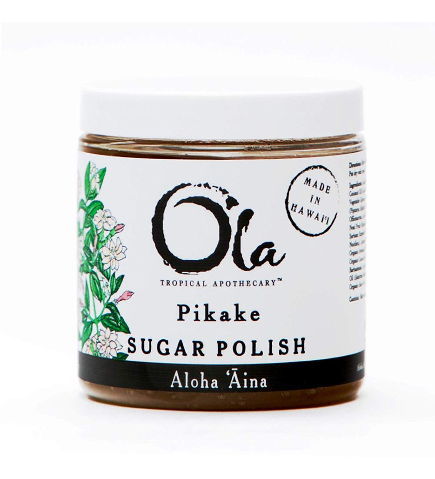 Ola Tropical Apothecary Pikake Sugar Polish - 11.6 Oz | Pure Tropical Oils & Plant Extracts for Radiant Skin - International Shipping Available - Buy Online on SooperMarket.com