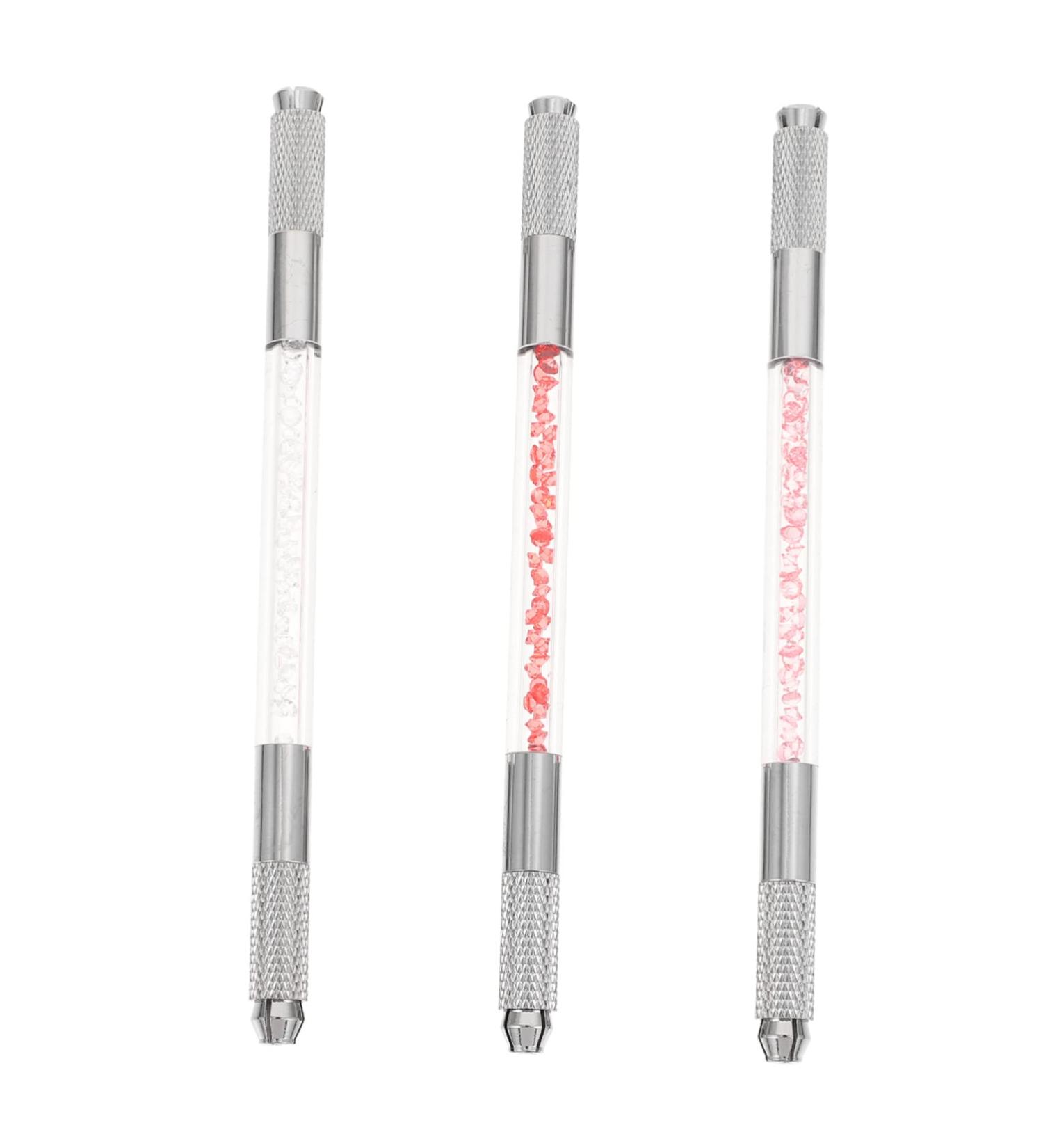Mikinona 3pcs Fruit Embroidery Pen Pen Makeup Tool Eyebrow Microblading Kit Metal Pen Plastic - Buy Online on SooperMarket.com