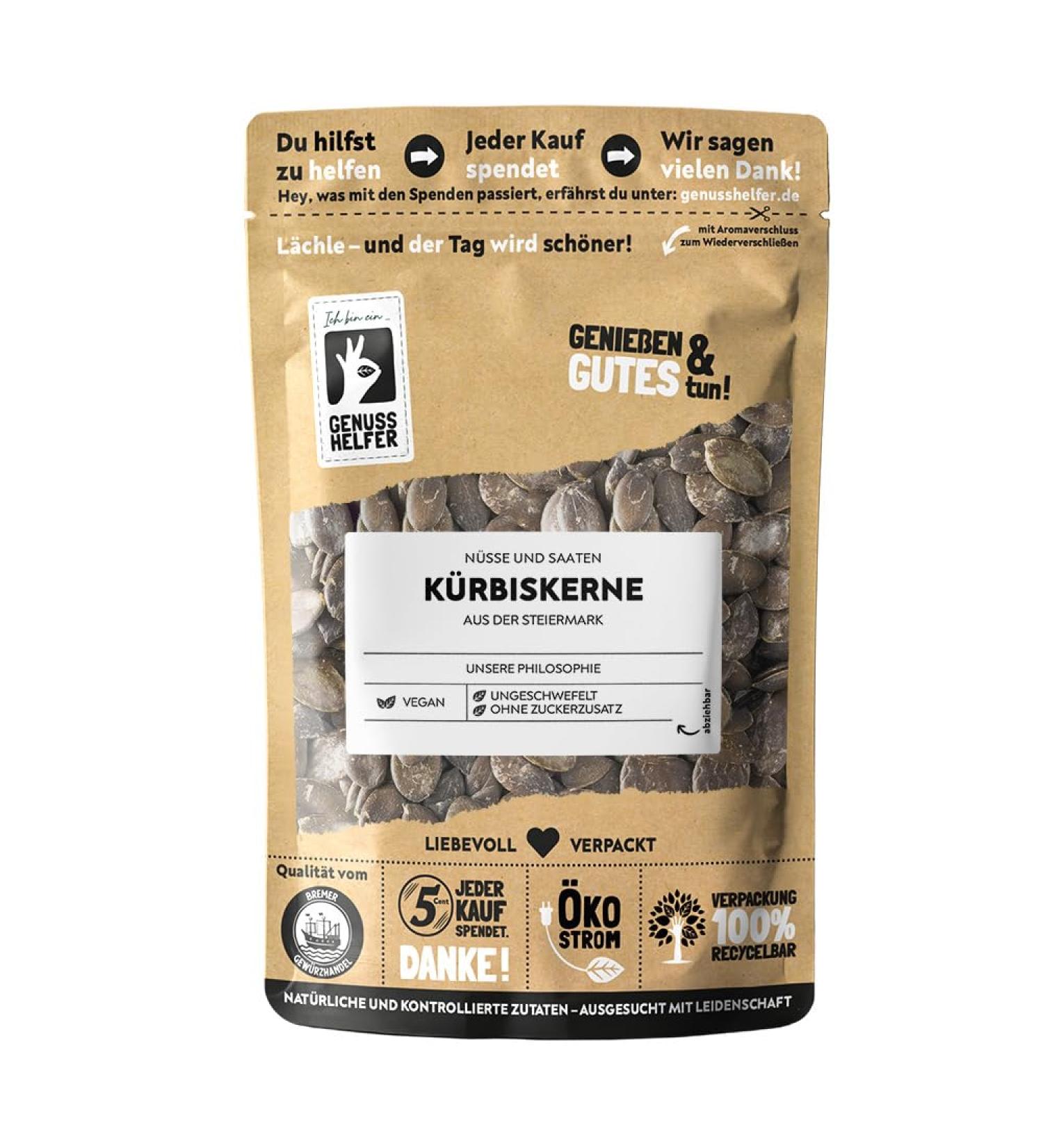 Buy Bremer Gew rzhandel Styrian Pumpkin Seeds - 250g | Medicinal & Crunchy Pumpkin Seeds from Styria Perfect for Snacking & Cooking - Buy Online on SooperMarket.com